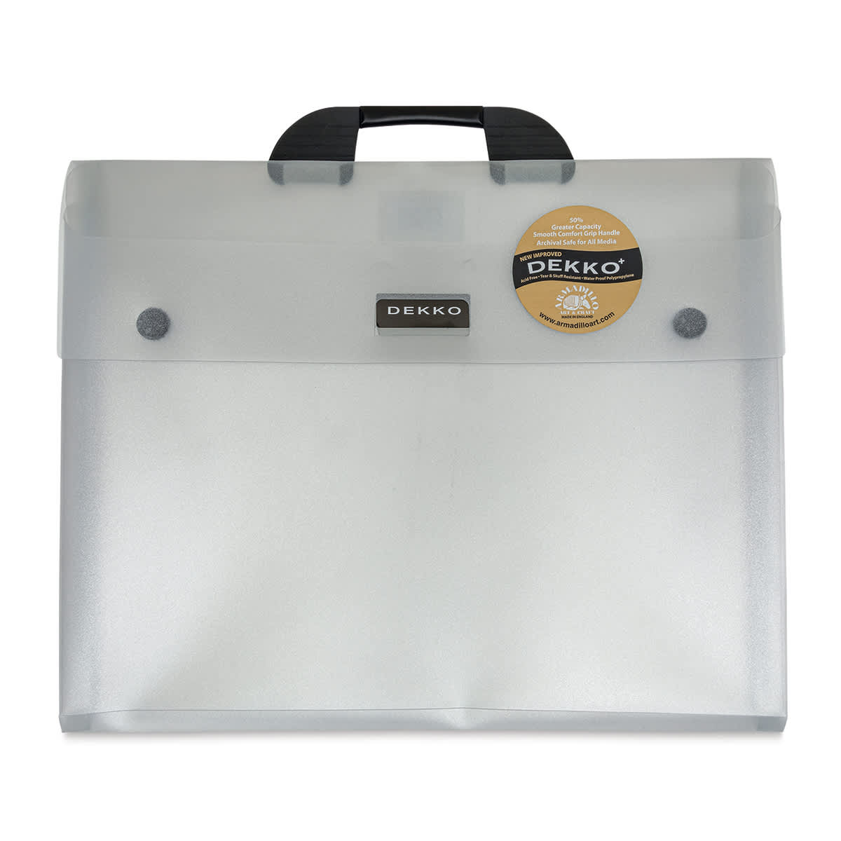 DK0408 14 in. x 18 in. Polypropylene Folio - Crystal White