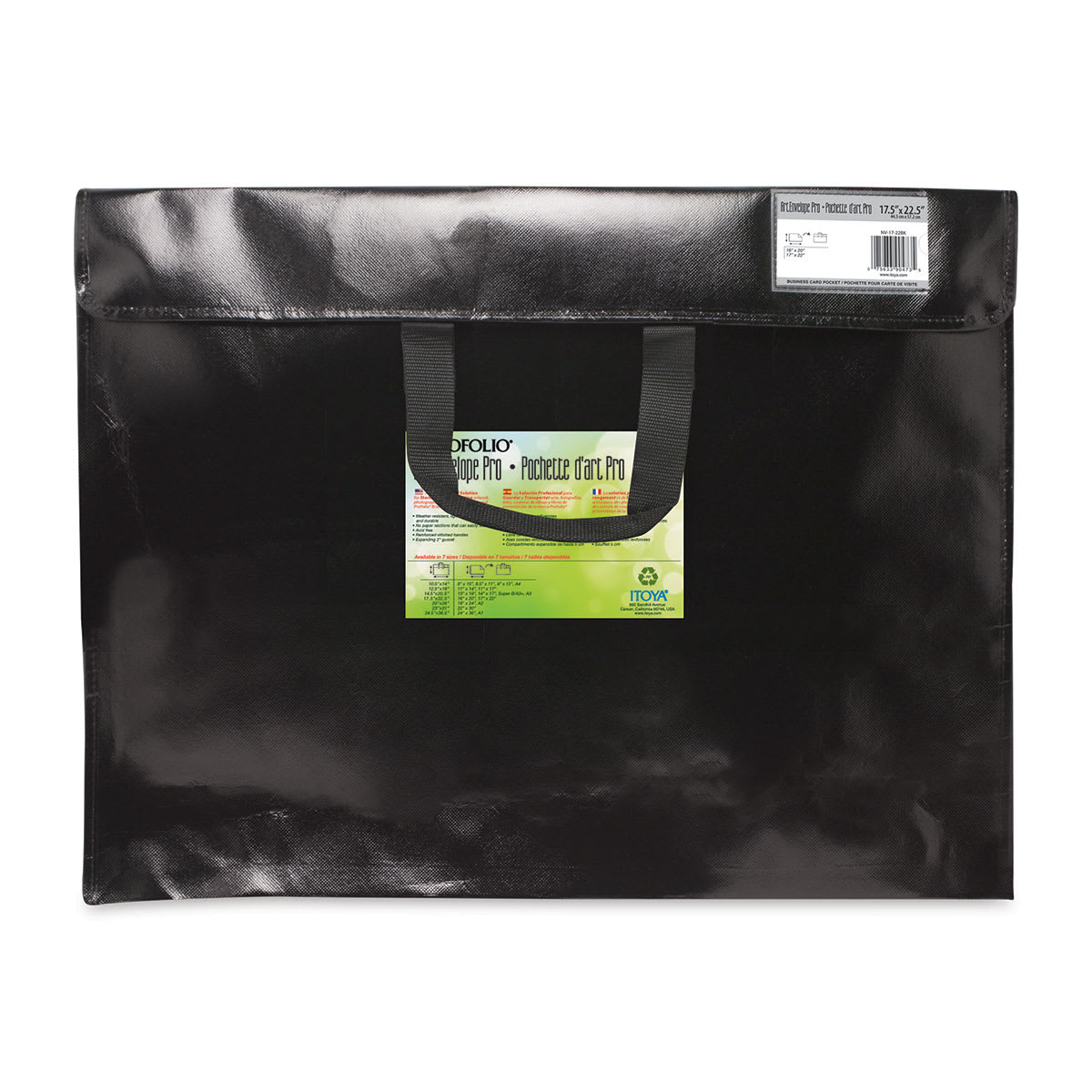 Itoya Art Profolio All-Weather Portfolio - 17" x 22", Black