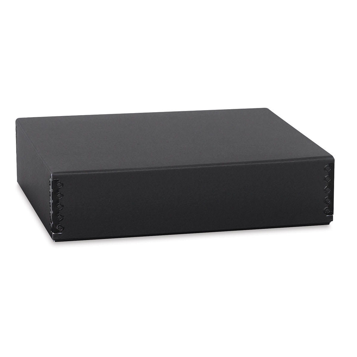 Lineco Drop-Front Storage Box 9" x 12" x 3" - Black