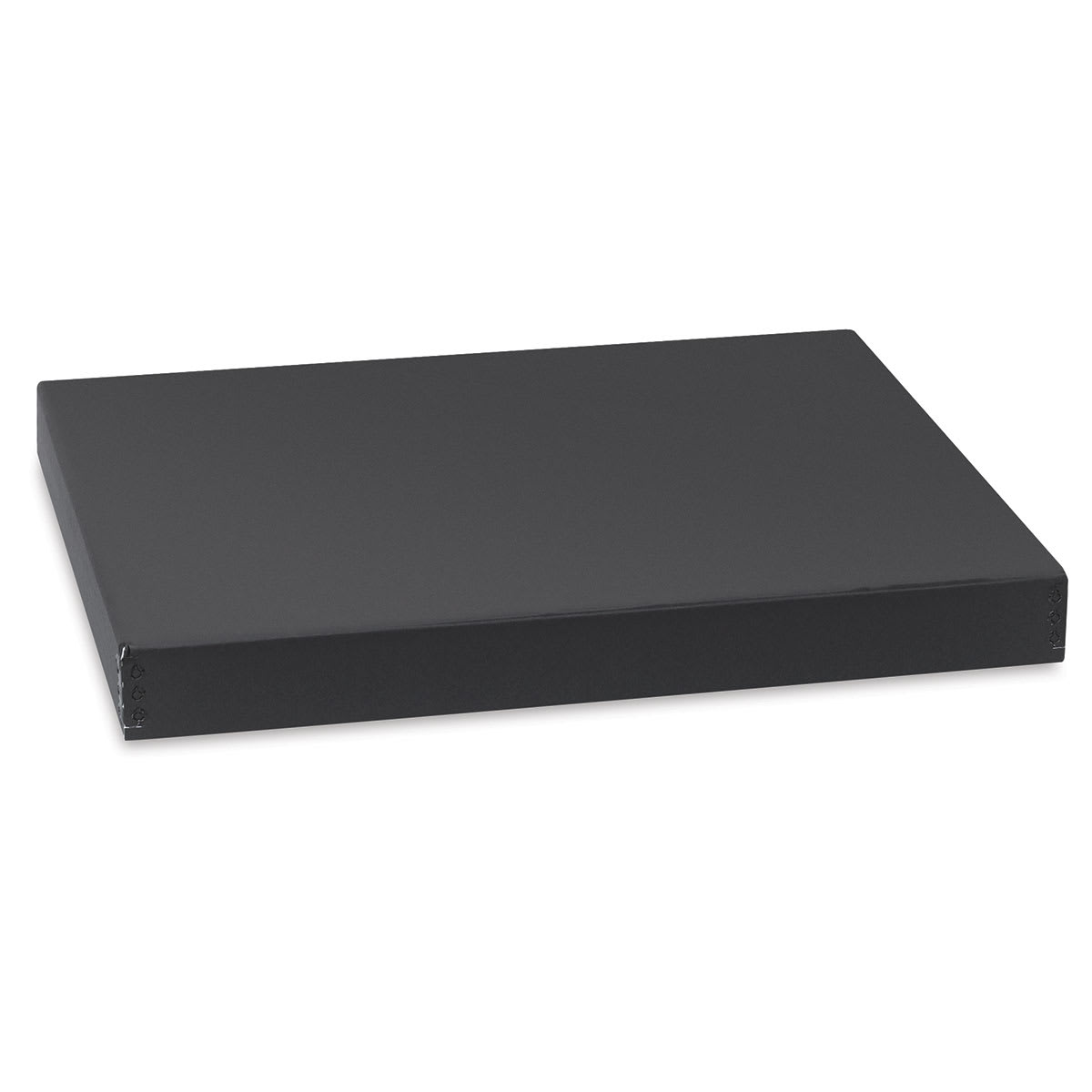 Lineco 98500 Drop-Front Storage Boxes, 16" X 20" X 1 1/2", Black
