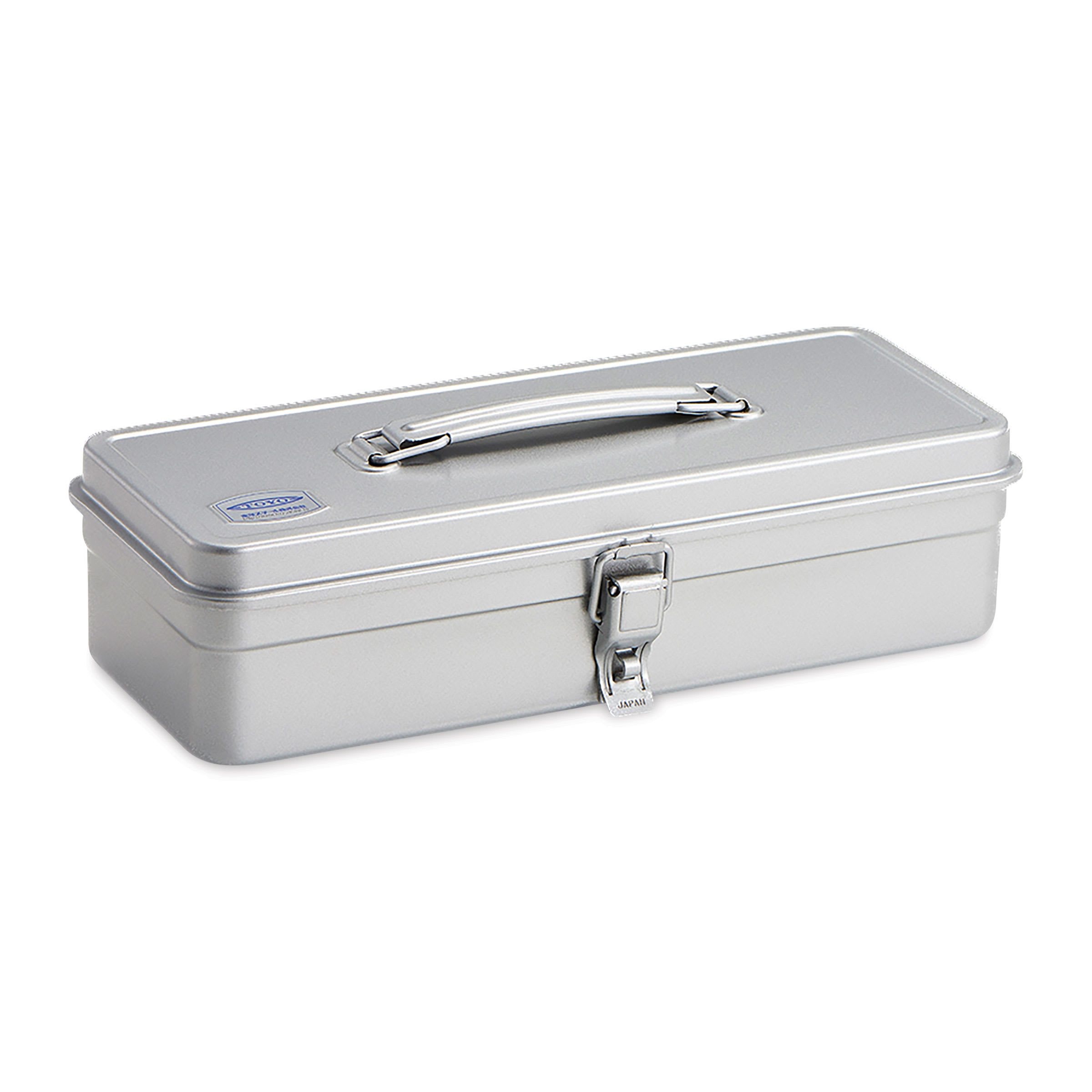Toyo Trunk Shape T-320 Toolbox - Silver, 12.5" x 4.9" x 3.3"