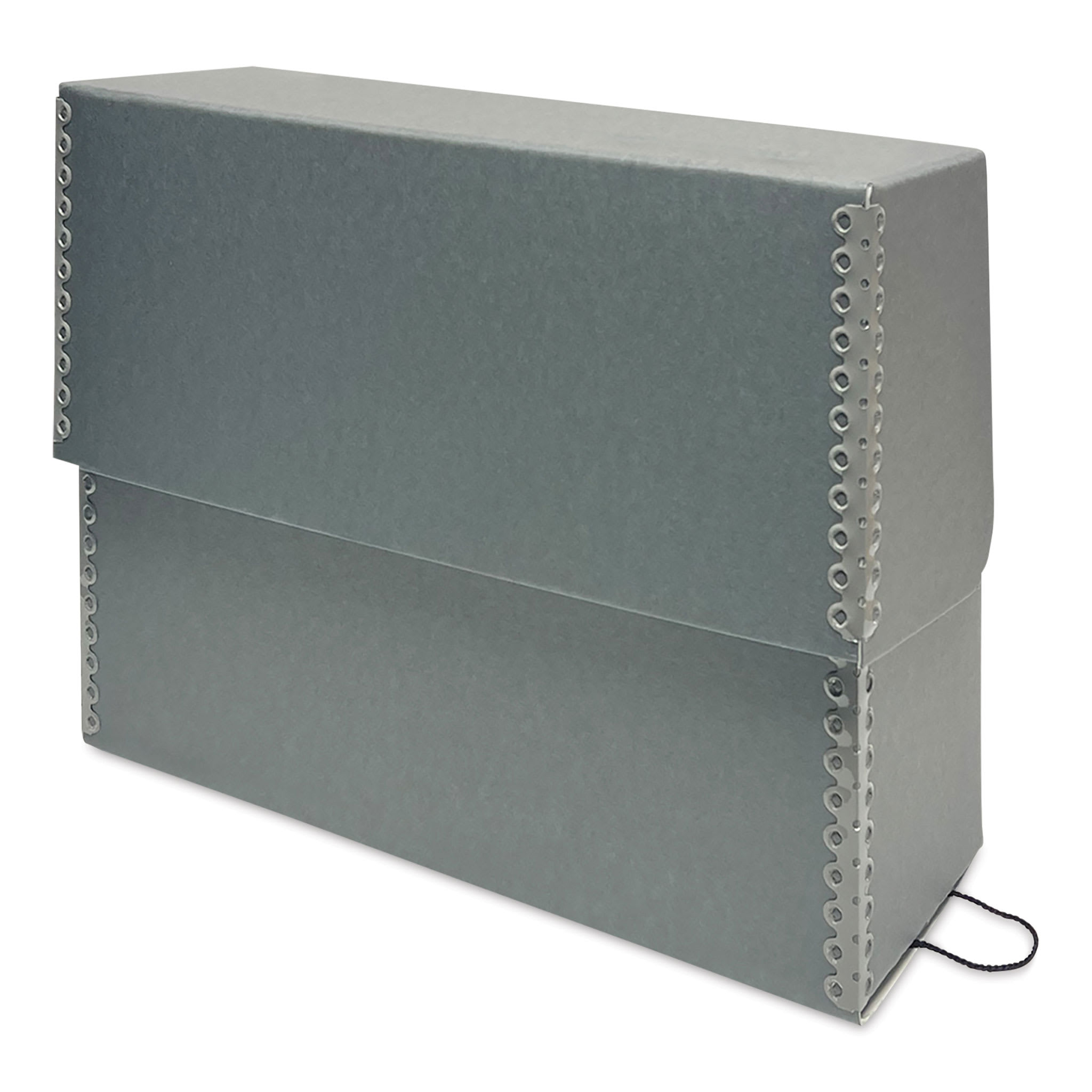 Lineco Archival Document Storage Case - Blue Gray, 15-1/2" x 12-1/2" x 5"