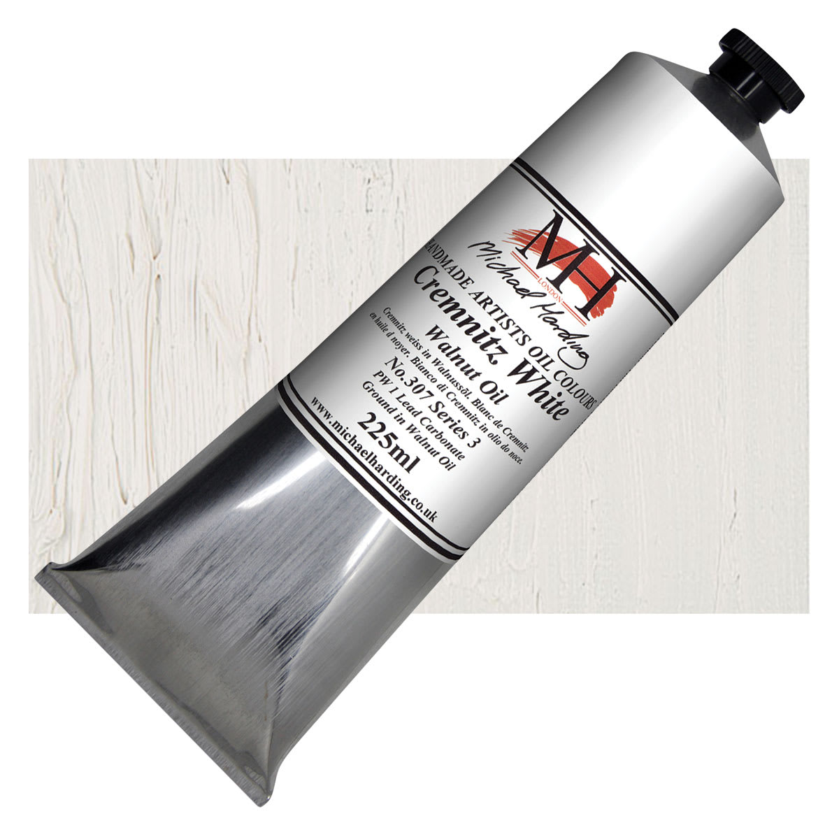 Michael Harding Artists Oil Color - Cremintz White (Walnut), 225 ml tube