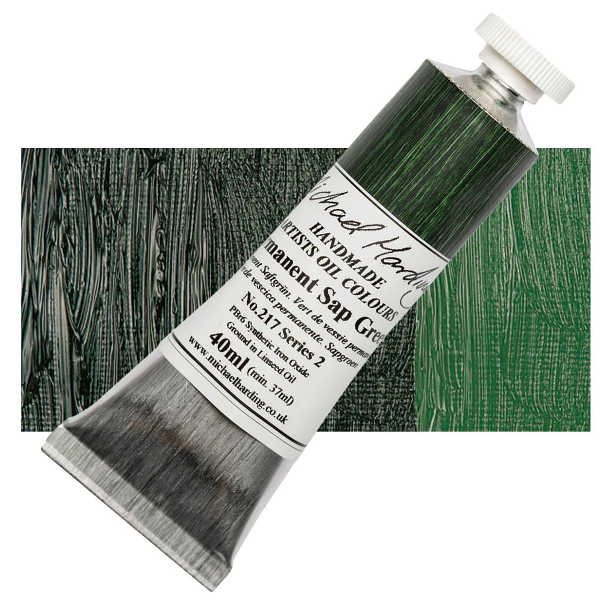 Michael Harding Artists Oil Color - Permanent Sap Green, 40 ml tube