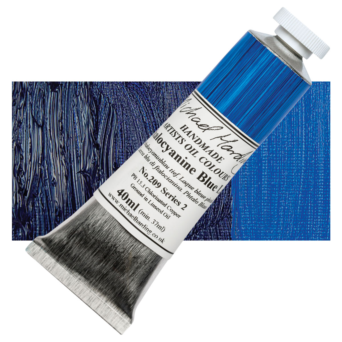 Michael Harding Artists Oil Color - Phthalo Blue Lake, 40 ml tube