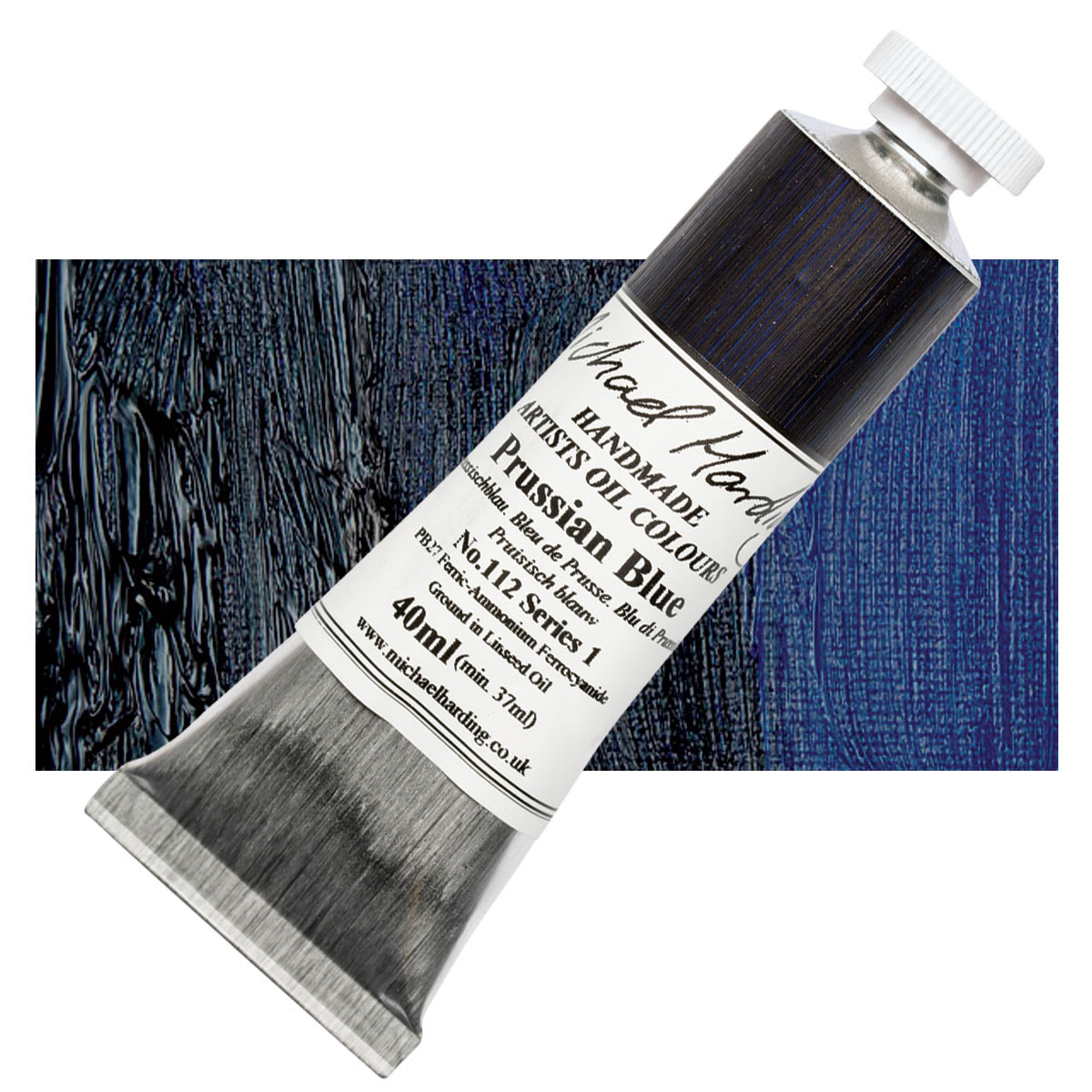 Michael Harding Artists Oil Color - Prussian Blue, 40 ml tube