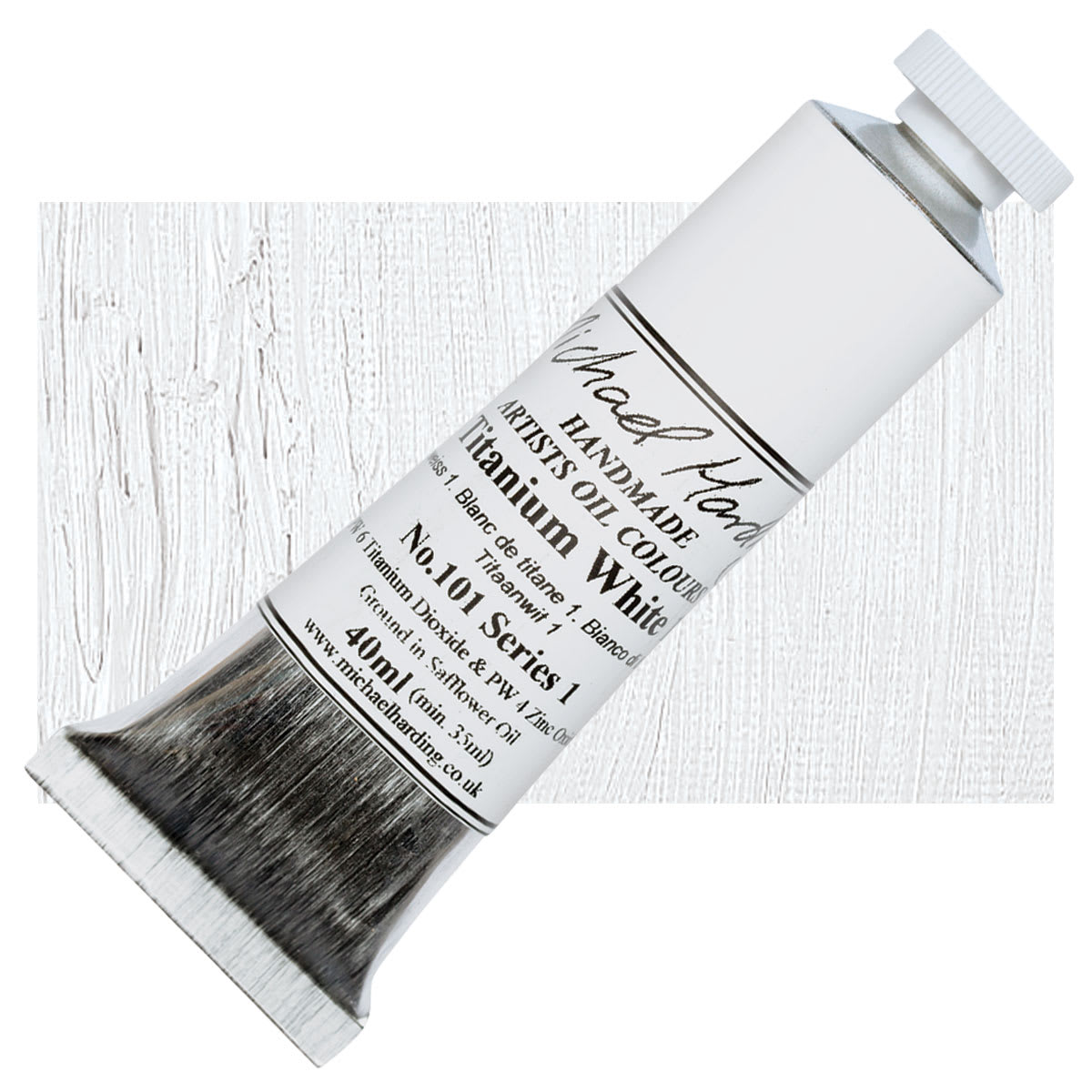 Michael Harding Artists Oil Color - Titanium White No. 1, 40 ml tube