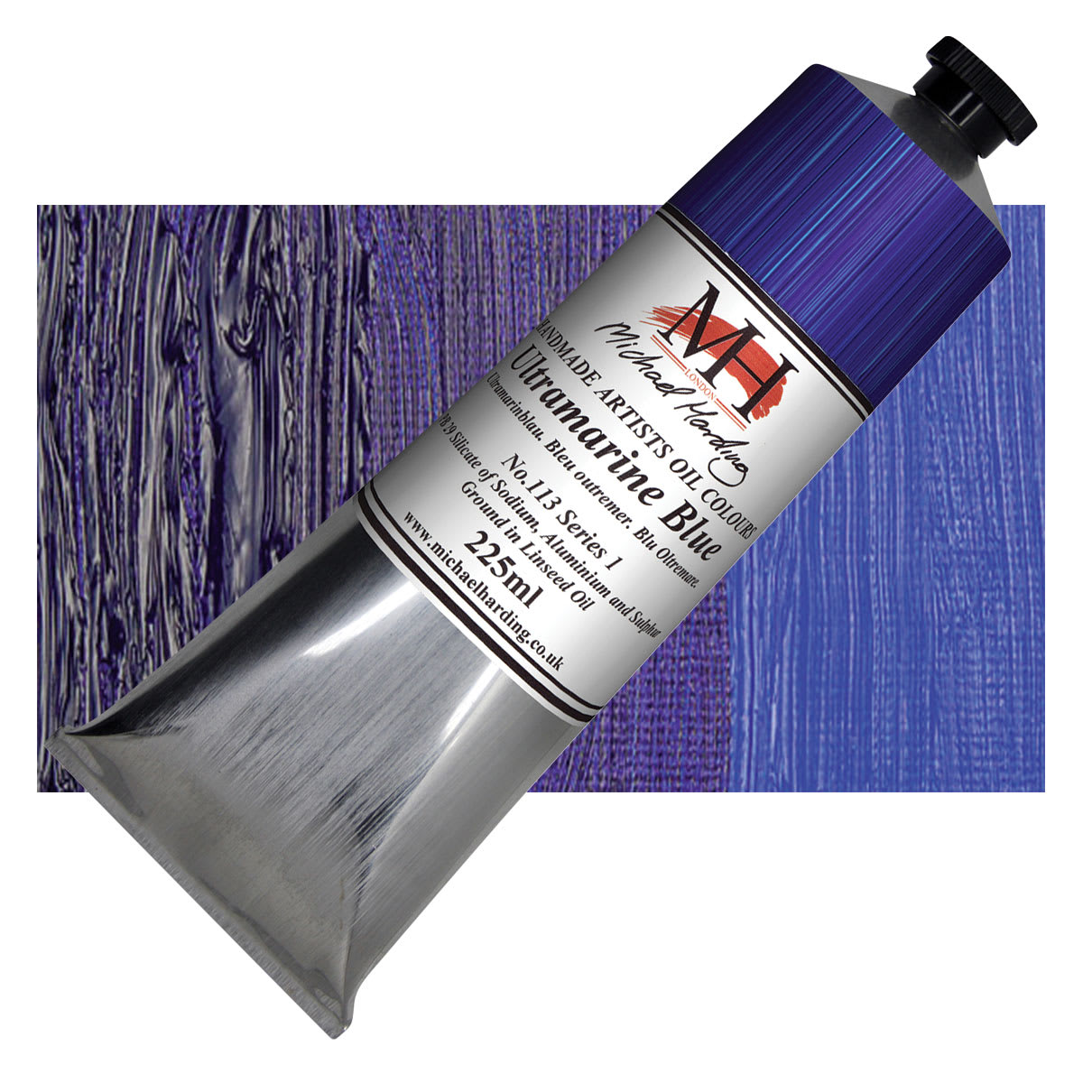 Michael Harding Artists Oil Color - Ultramarine Blue, 225 ml tube