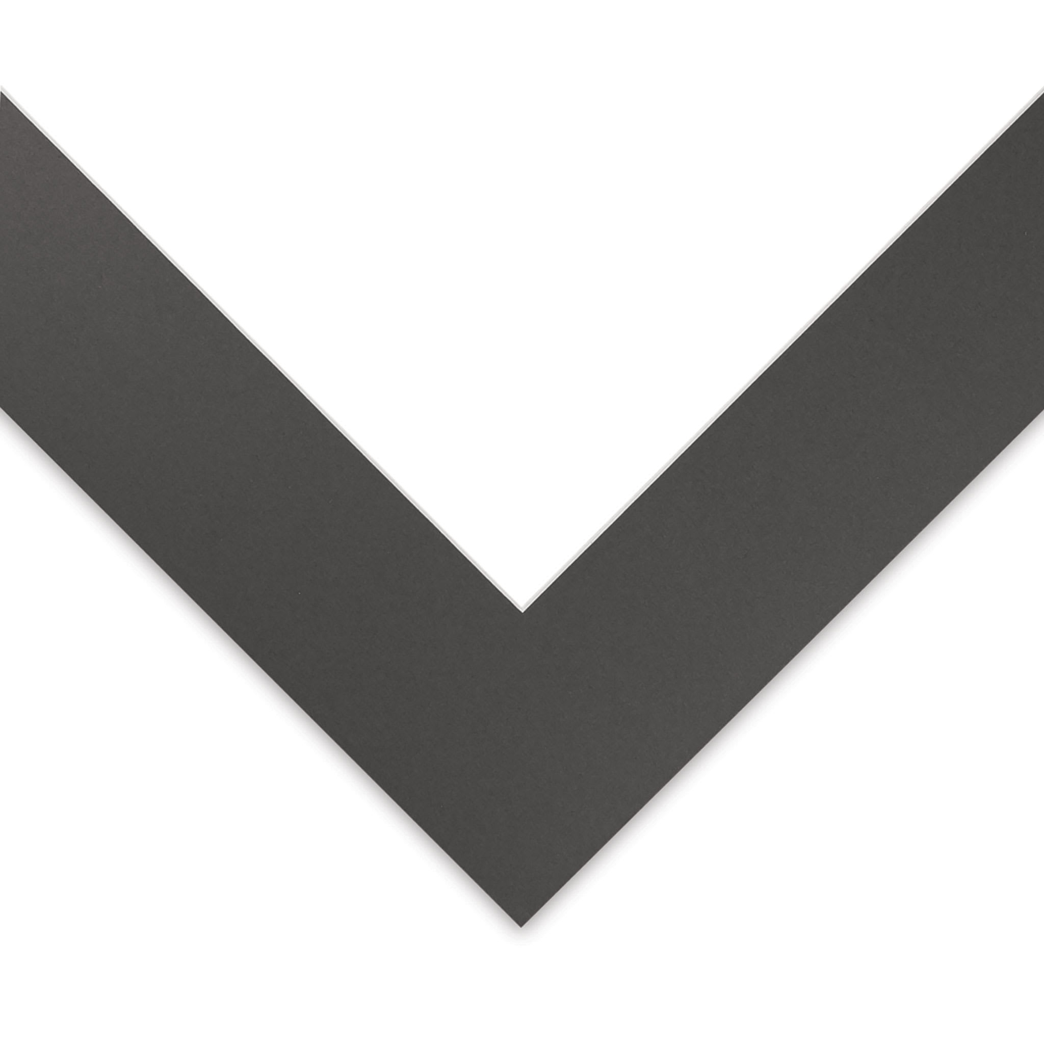 Blick Pre-Cut Mat - Cinder, 18" x 24" (11-3/4" x 17-3/4" Opening)