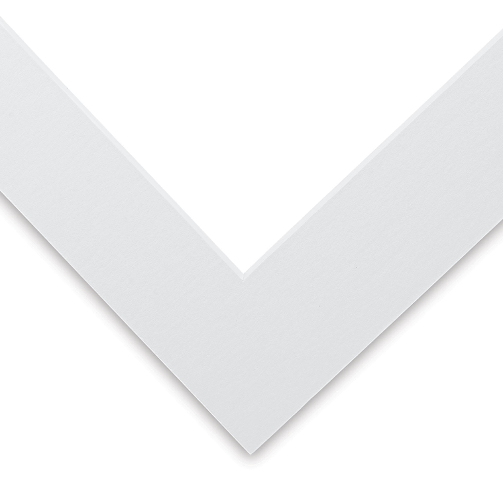 Blick White Core Pre-Cut Mat - Manor White, 11" x 14" (8-1/2" x 11" Opening)