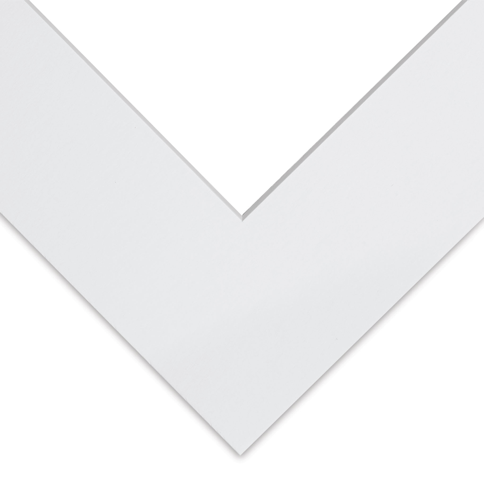Blick Pre-Cut Mat - Manor White, 8" x 8" (3-3/4" x 3-3/4" Opening)