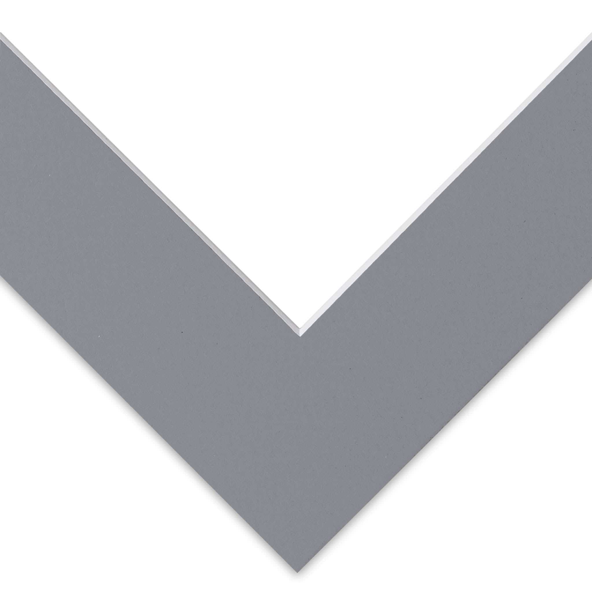 Blick Pre-Cut Mat - Bar Harbor Gray, 8" x 10" (4-1/2" x 6-1/2" Opening)