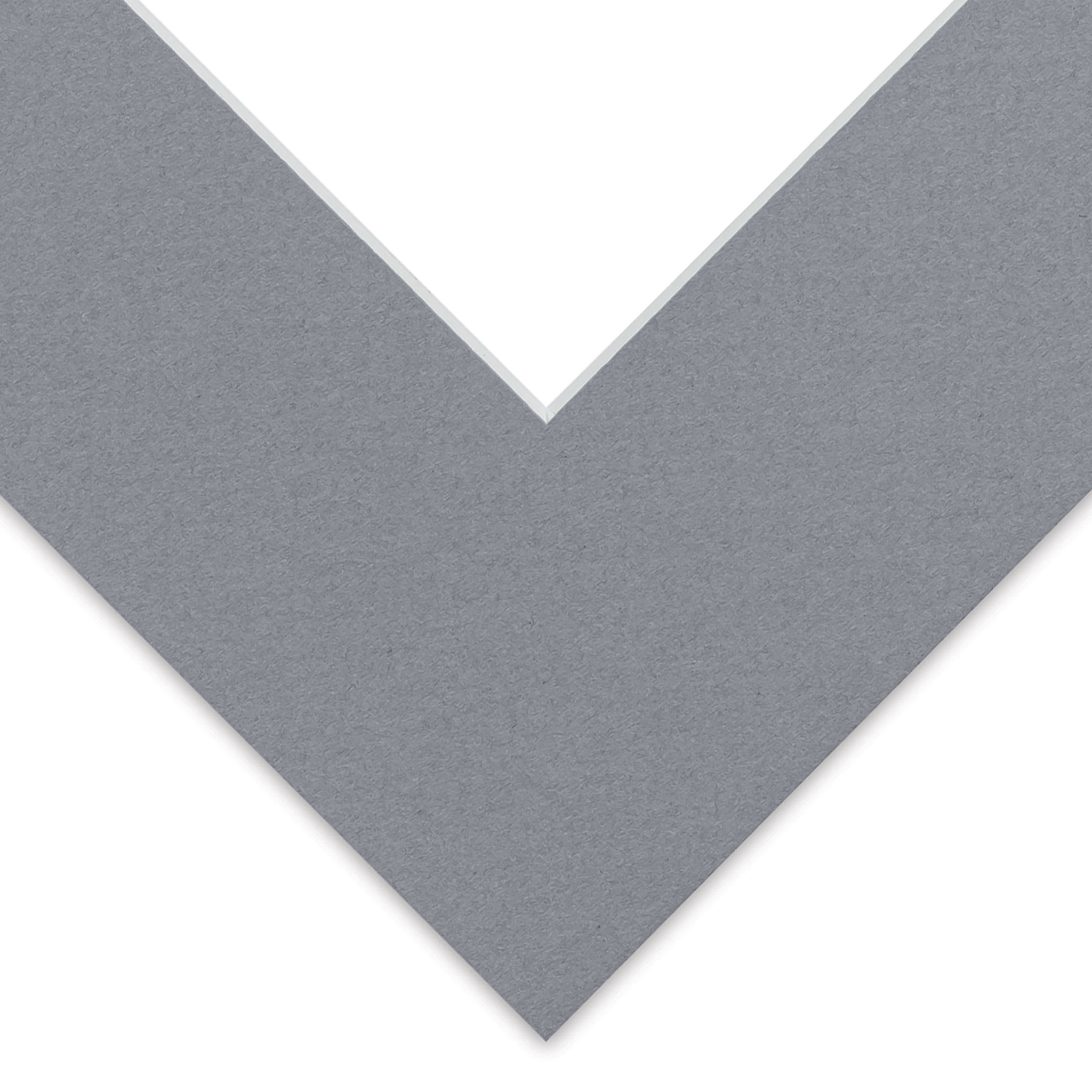 Blick Pre-Cut Mat - Bar Harbor Gray, 8" x 10" (3-3/4" x 5-3/4" Opening)