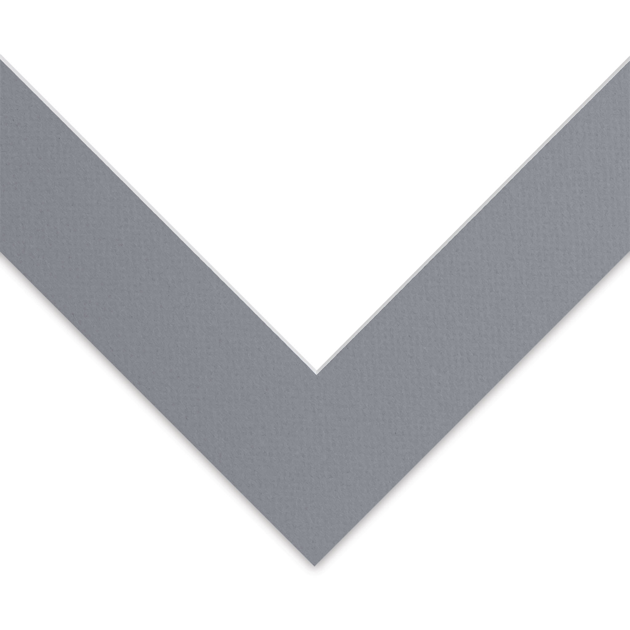 Blick Pre-Cut Mat - Bar Harbor Gray, 12" x 12" (7-3/4" x 7-3/4" Opening)