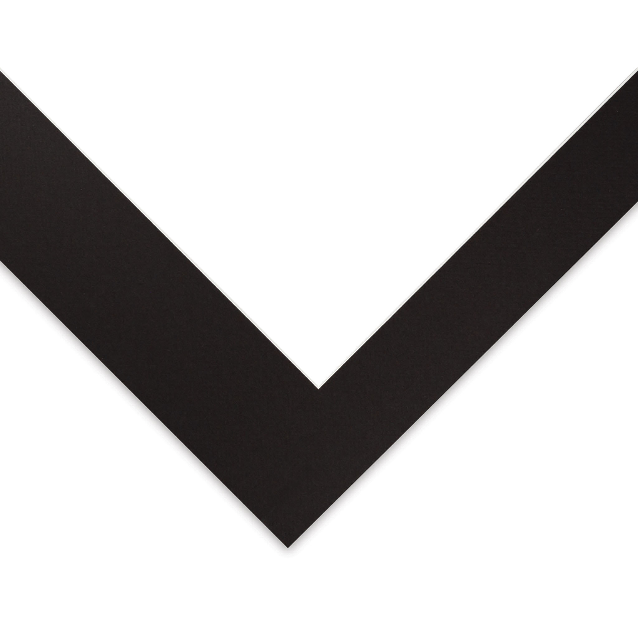 Blick Pre-Cut Mat - Raven Black, 18" x 24" (13-1/2" x 17-1/2" Opening)