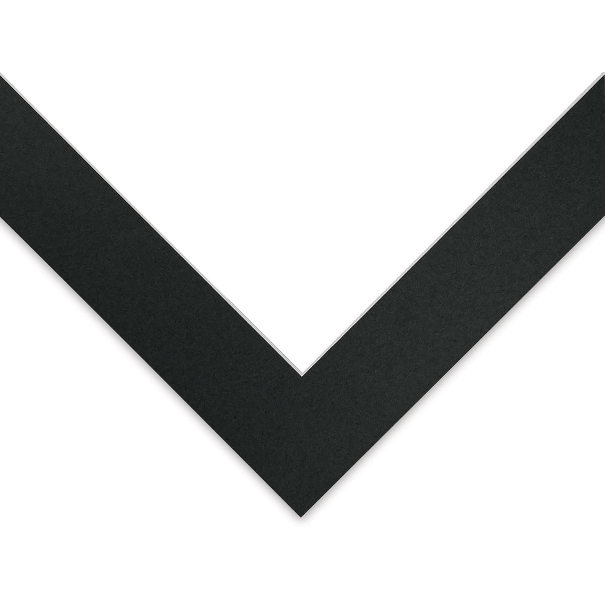 Blick Pre-Cut Mat - Raven Black, 16" x 20" (11-3/4" x 15-3/4" Opening)