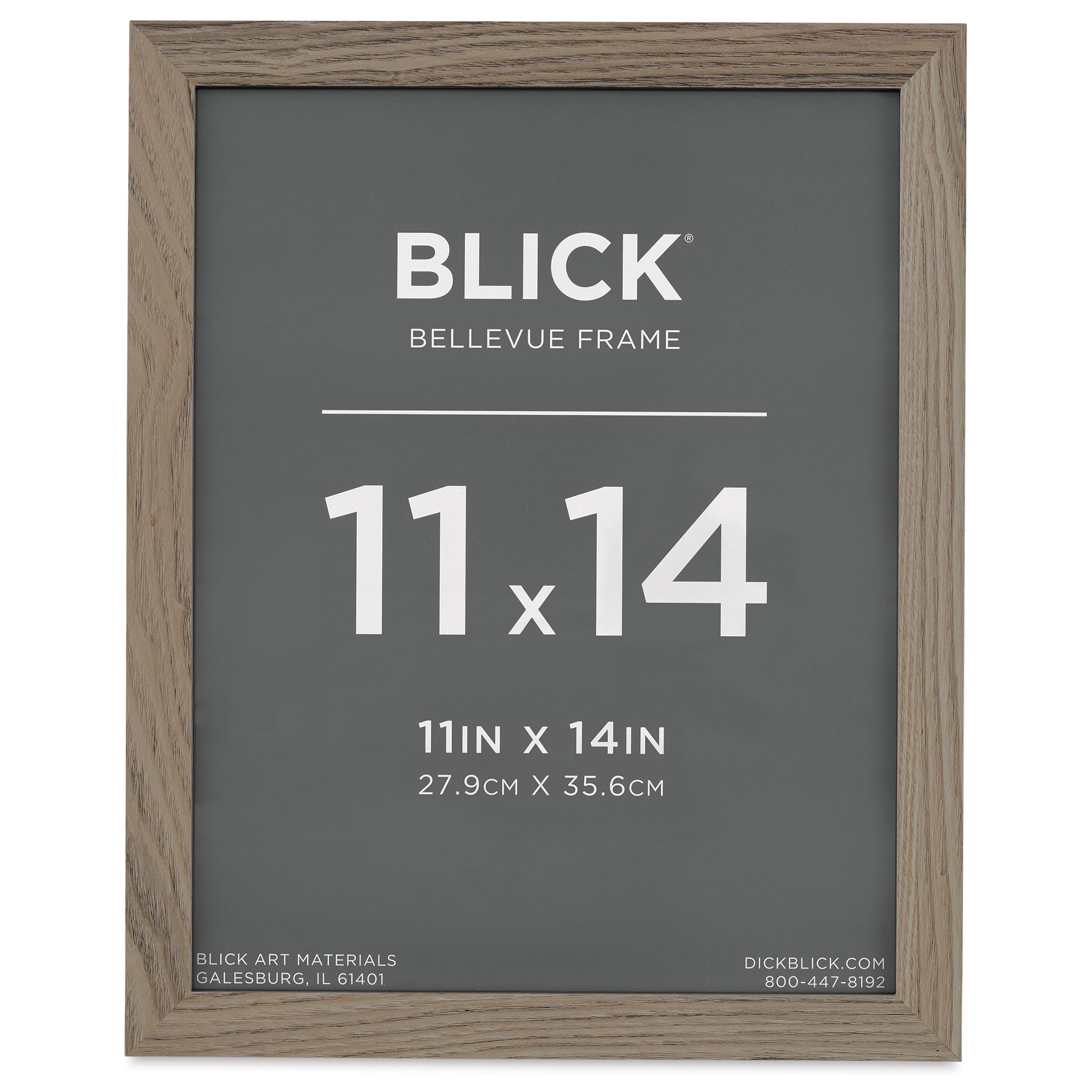 Blick Bellevue Frame - Grey Woodgrain, 11" x 14"