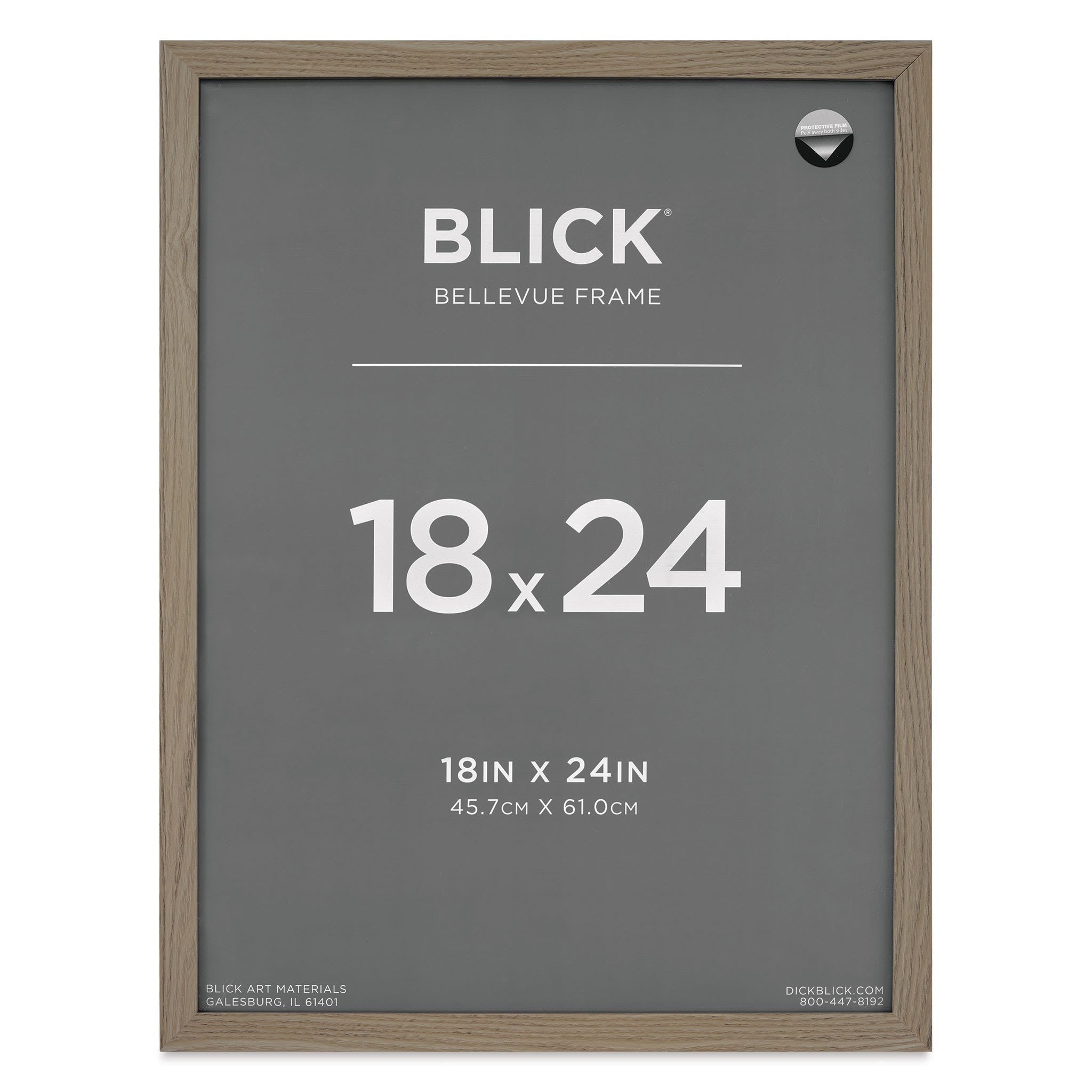 Blick Bellevue Frame - Grey Woodgrain, 18" x 24"