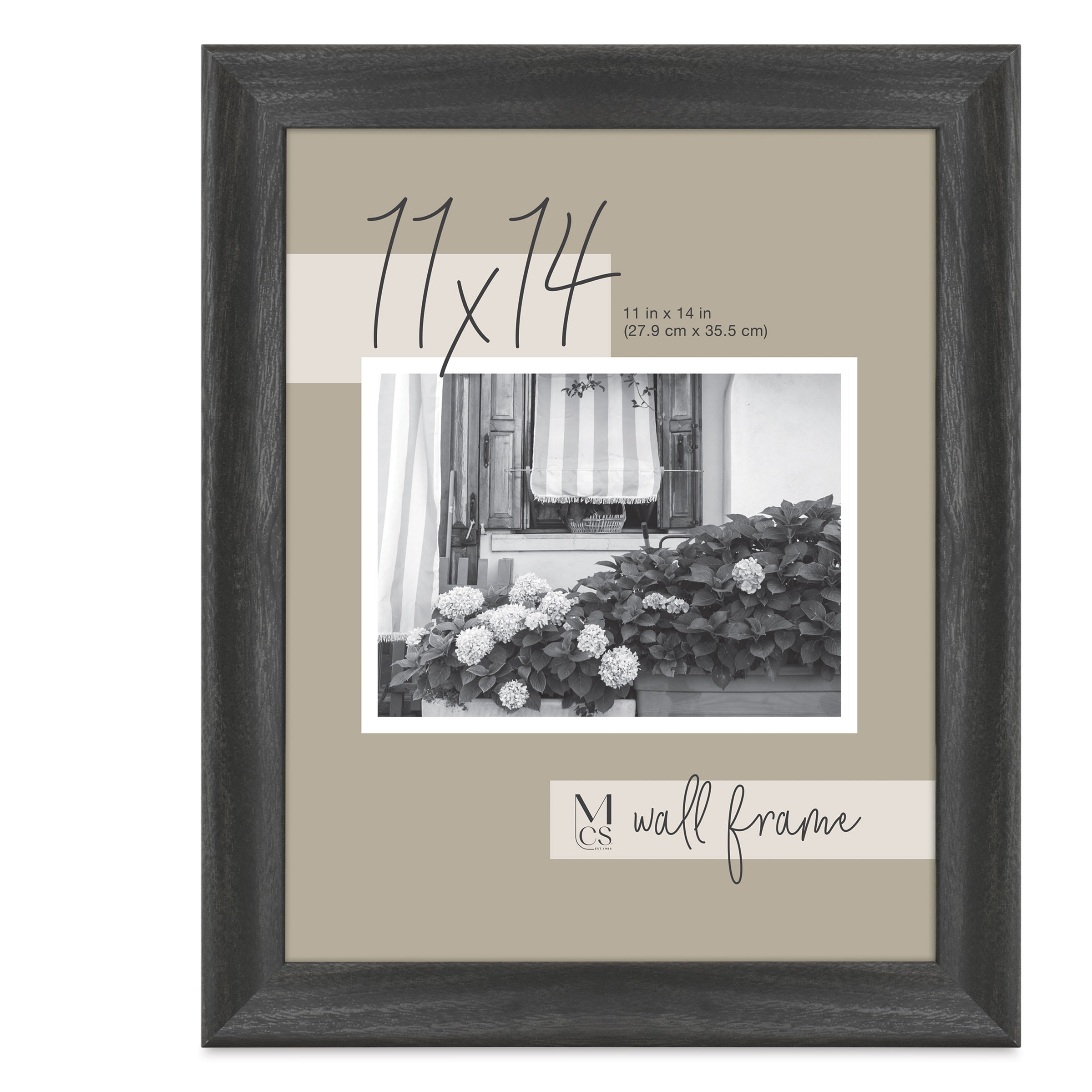 MCS Classic Edge Frame - 11" x 14", Black