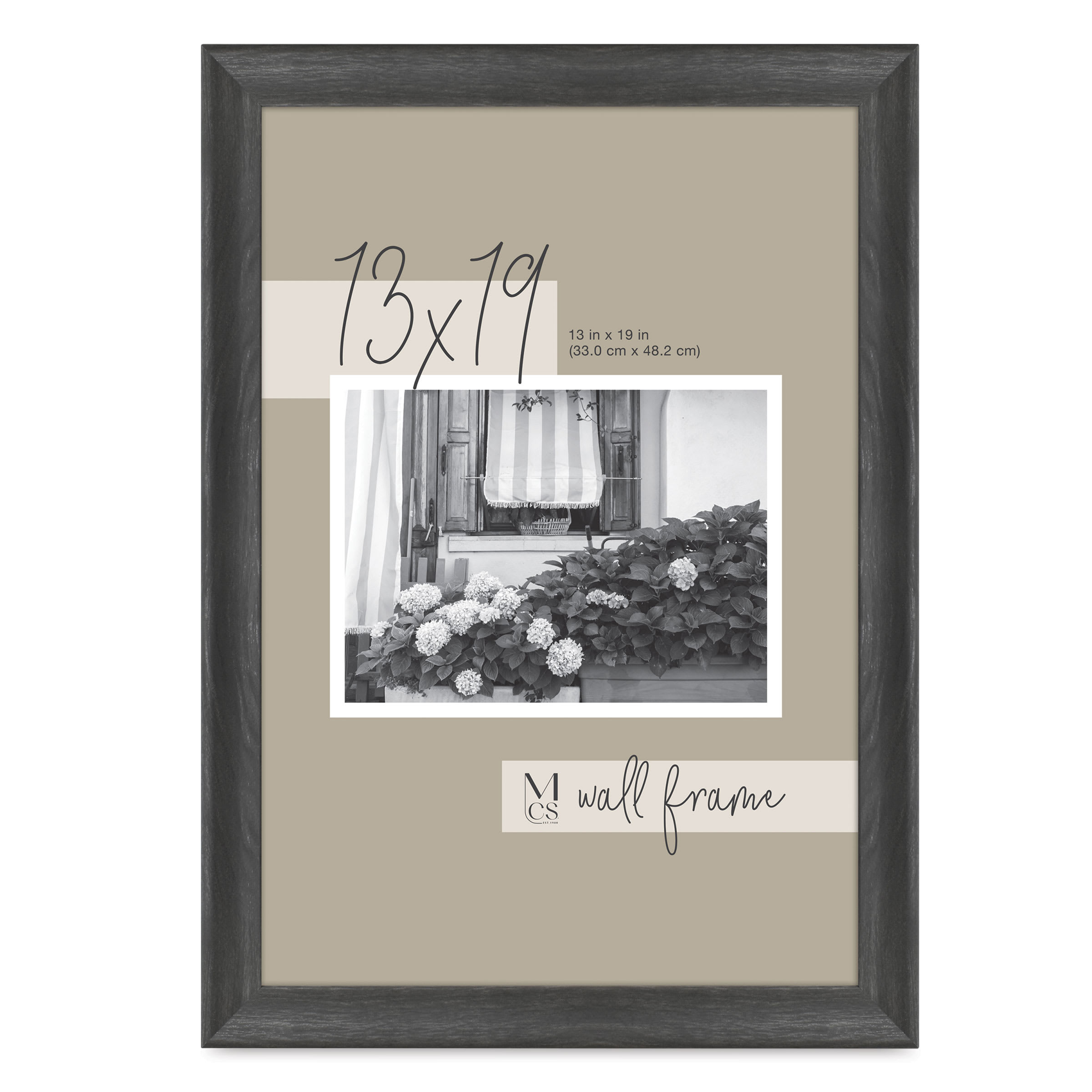 MCS Classic Edge Frame - 13" x 19", Black