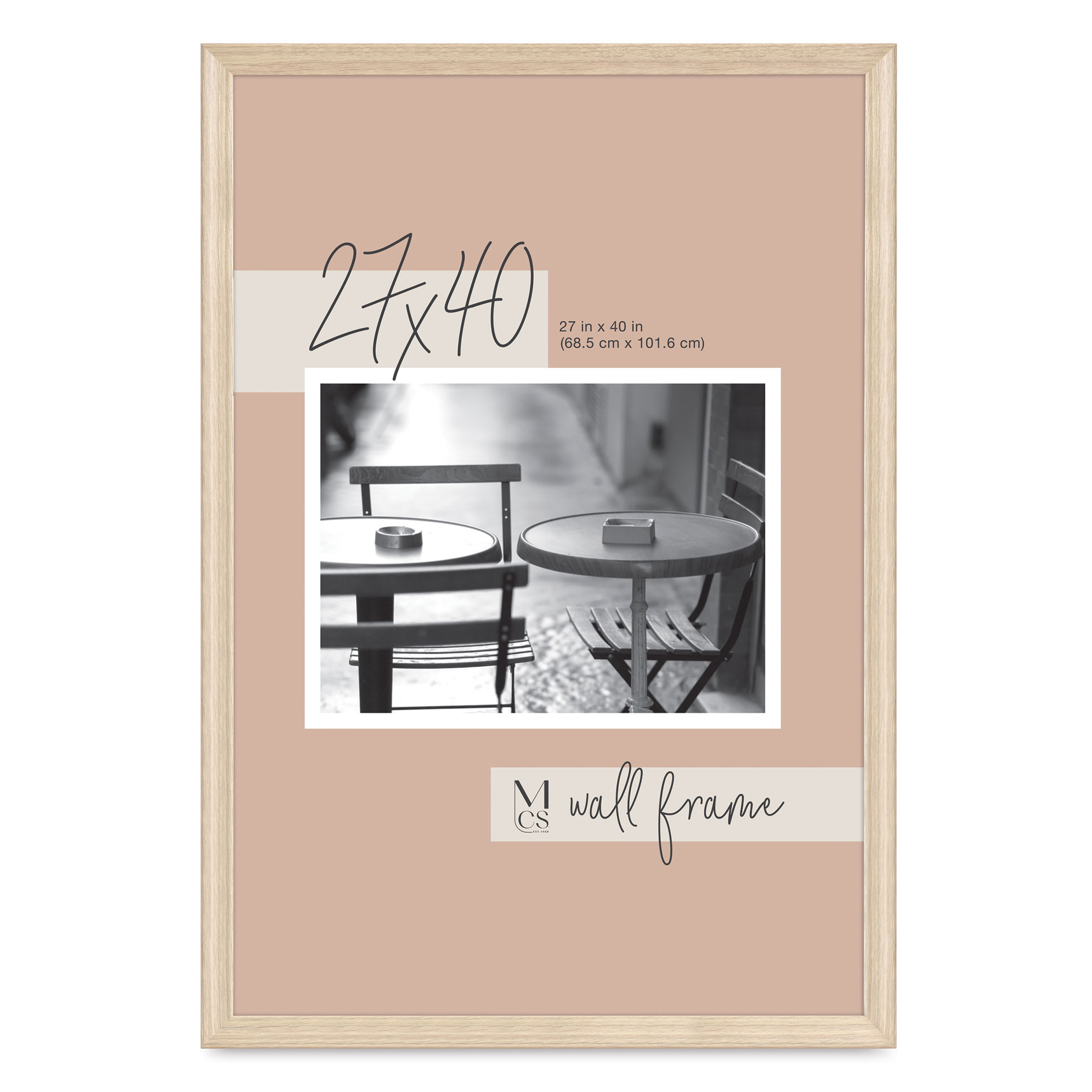 MCS Classic Edge Frame - 27" x 40", Natural