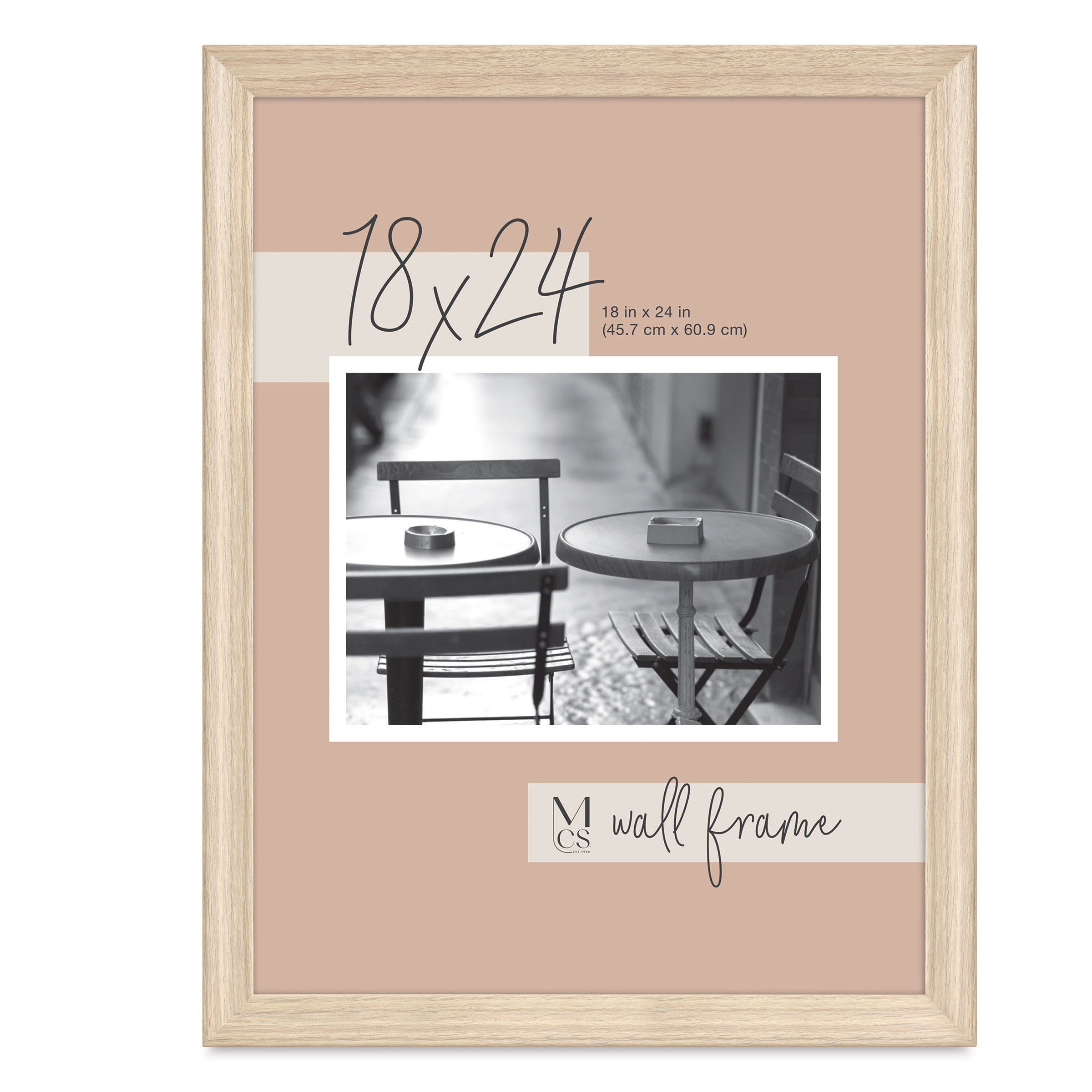 MCS Classic Edge Frame - 18" x 24", Natural