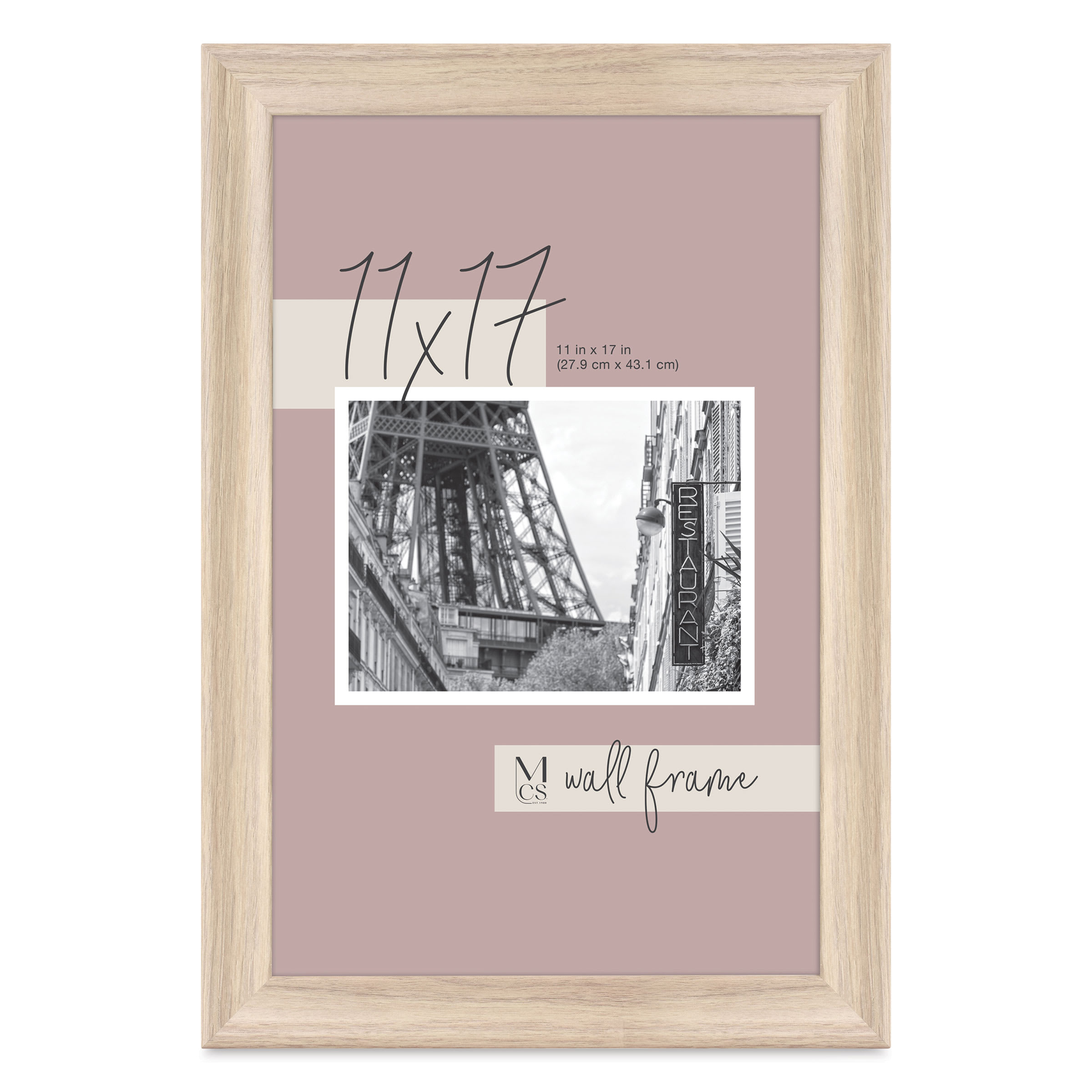 MCS Classic Edge Frame - 11" x 17", Natural