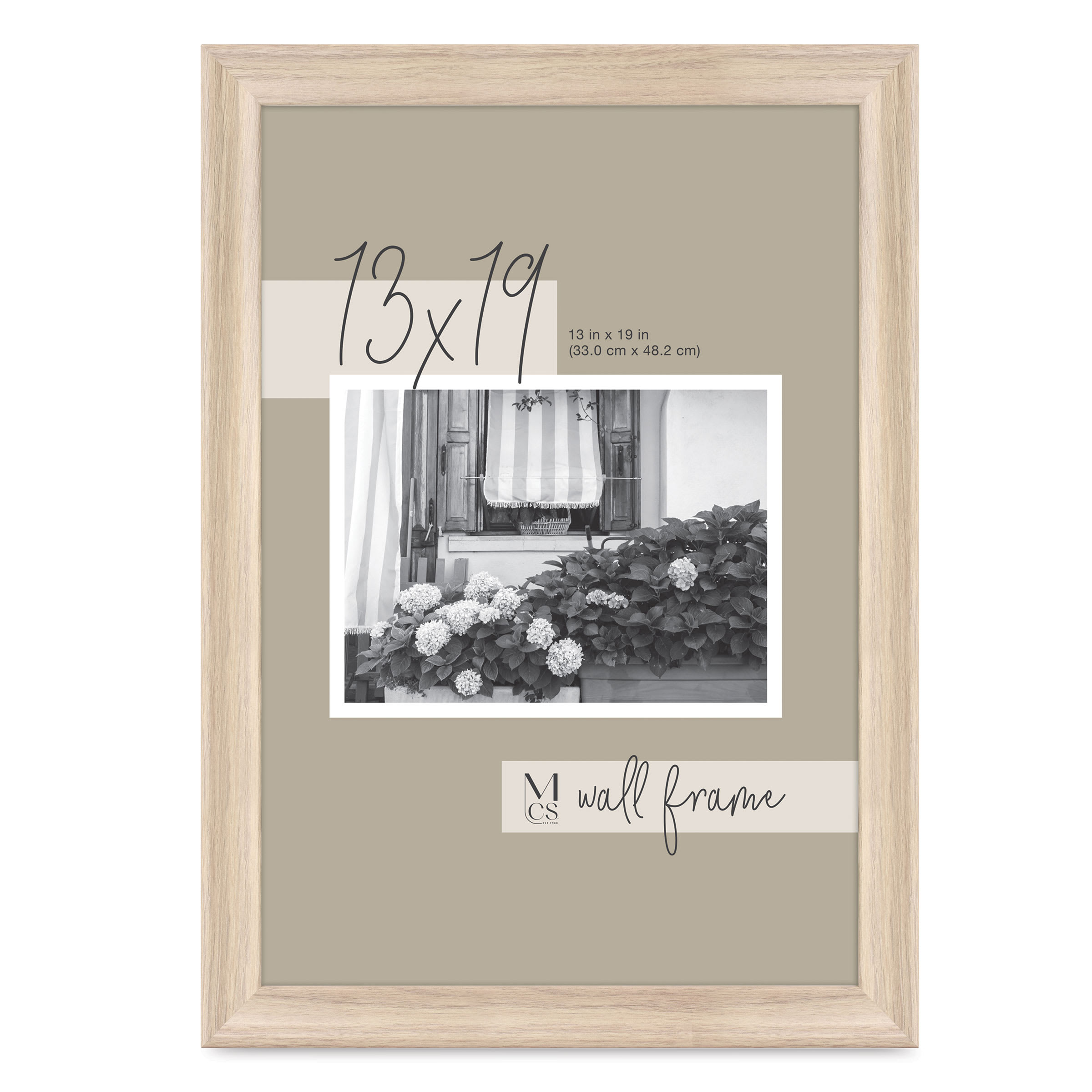 MCS Classic Edge Frame - 13" x 19", Natural