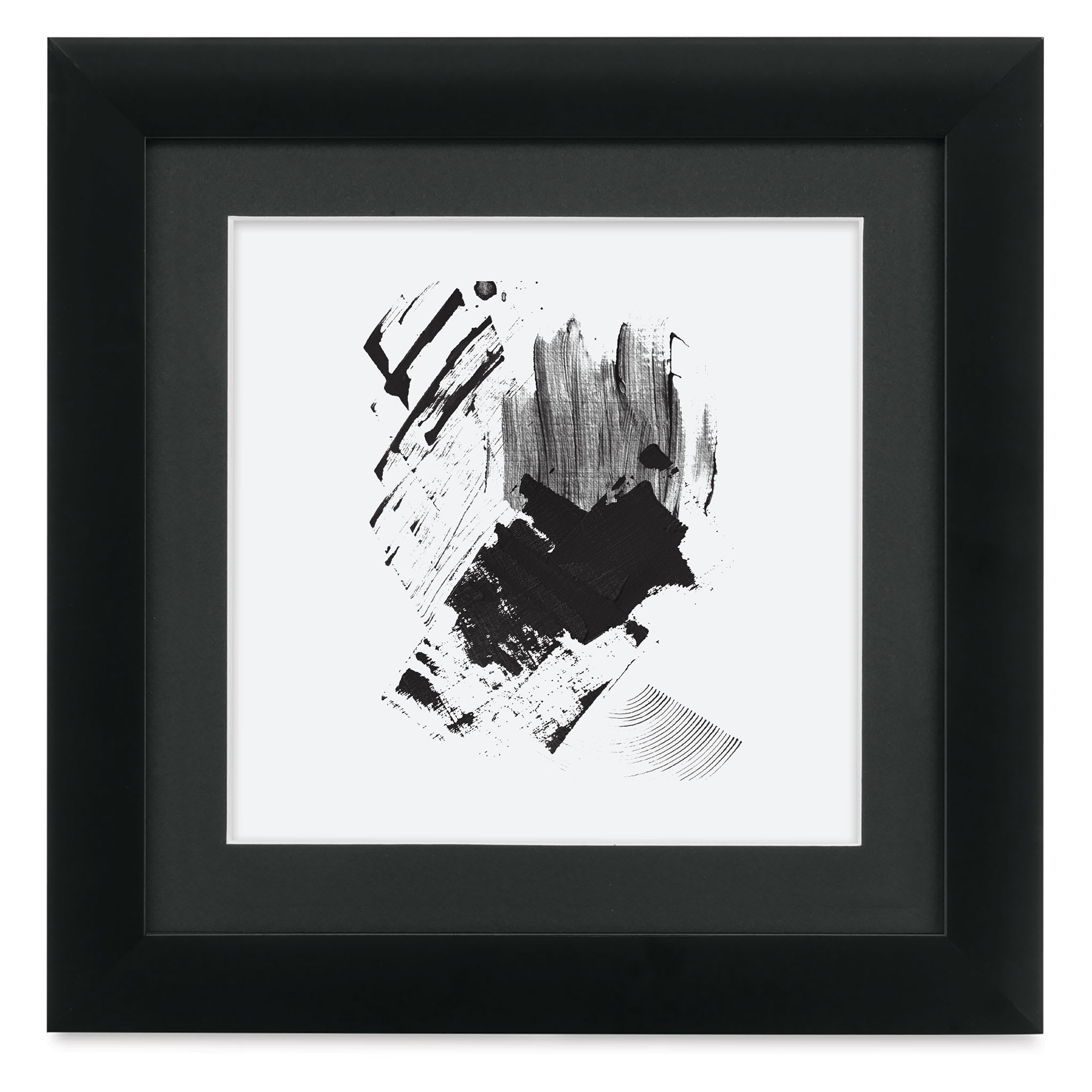 Blick Sheffield Frame - Black w/ Black Mat, 10" x 10"