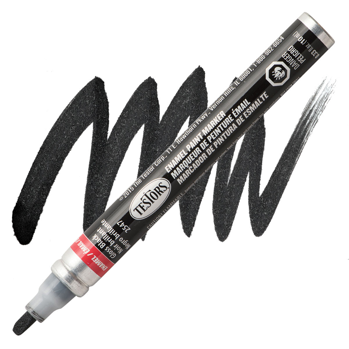 Testors Enamel Paint Marker - Gloss Black