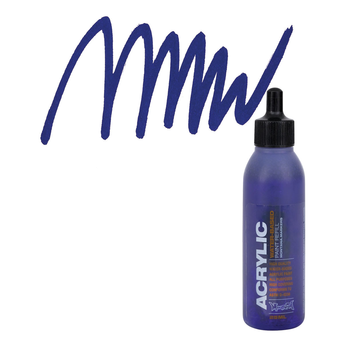 Montana Acrylic Marker Refill - 25 ml , Shock Lilac, bottle