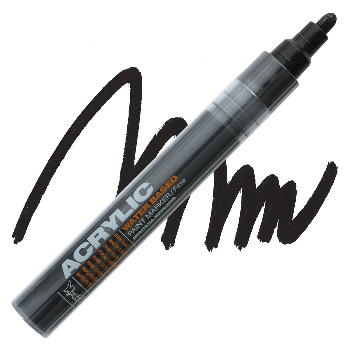 Montana Acrylic Marker - 2 mm Tip, Shock Black