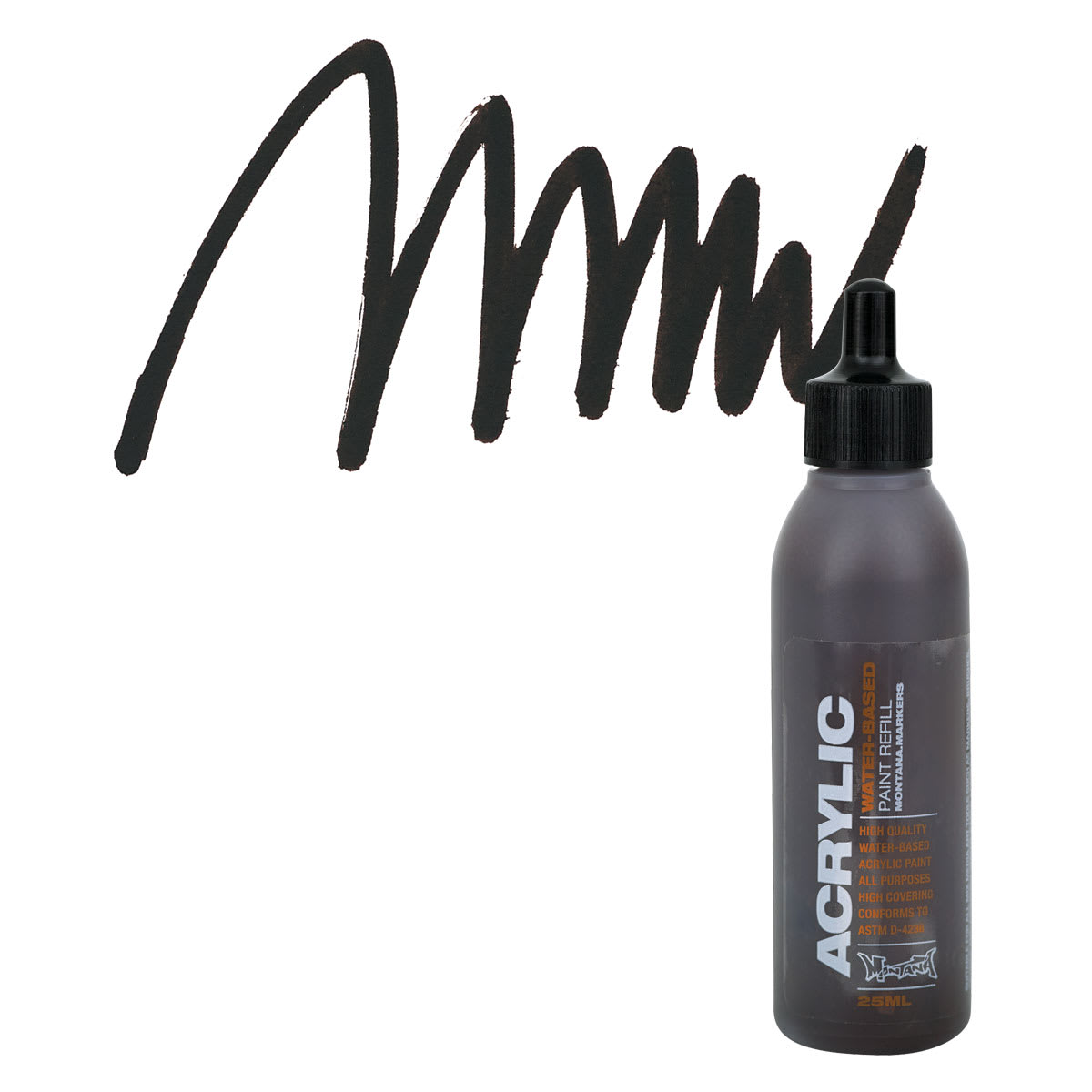 Montana Acrylic Marker Refill - 25 ml , Shock Brown Dark, Refill