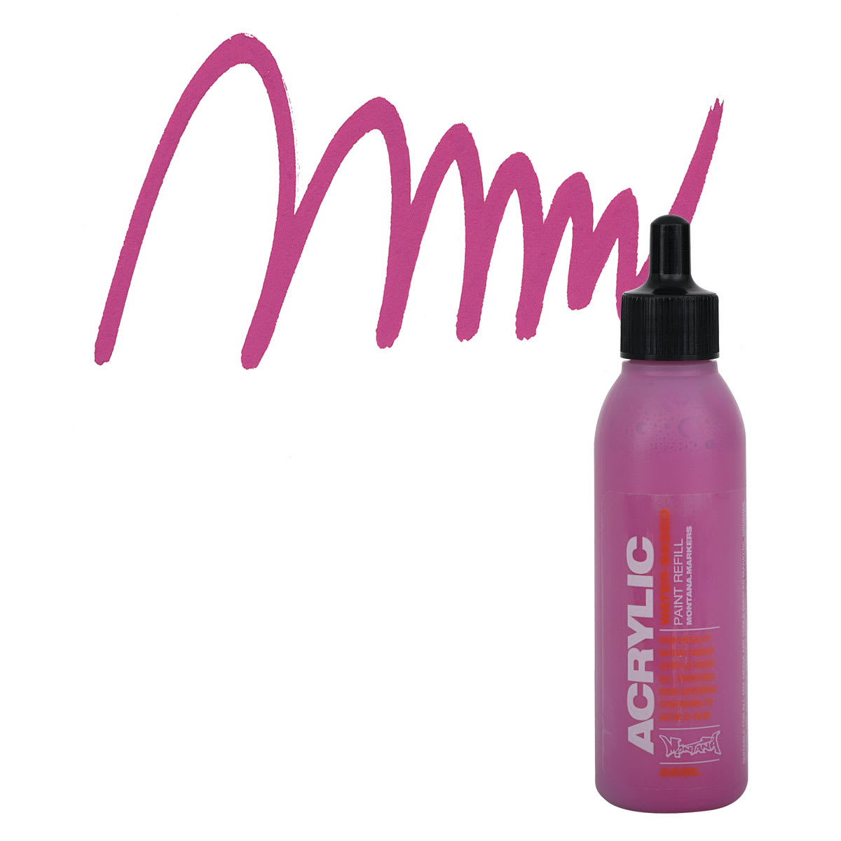 Montana Acrylic Marker Refill - 25 ml, Shock Pink, Refill