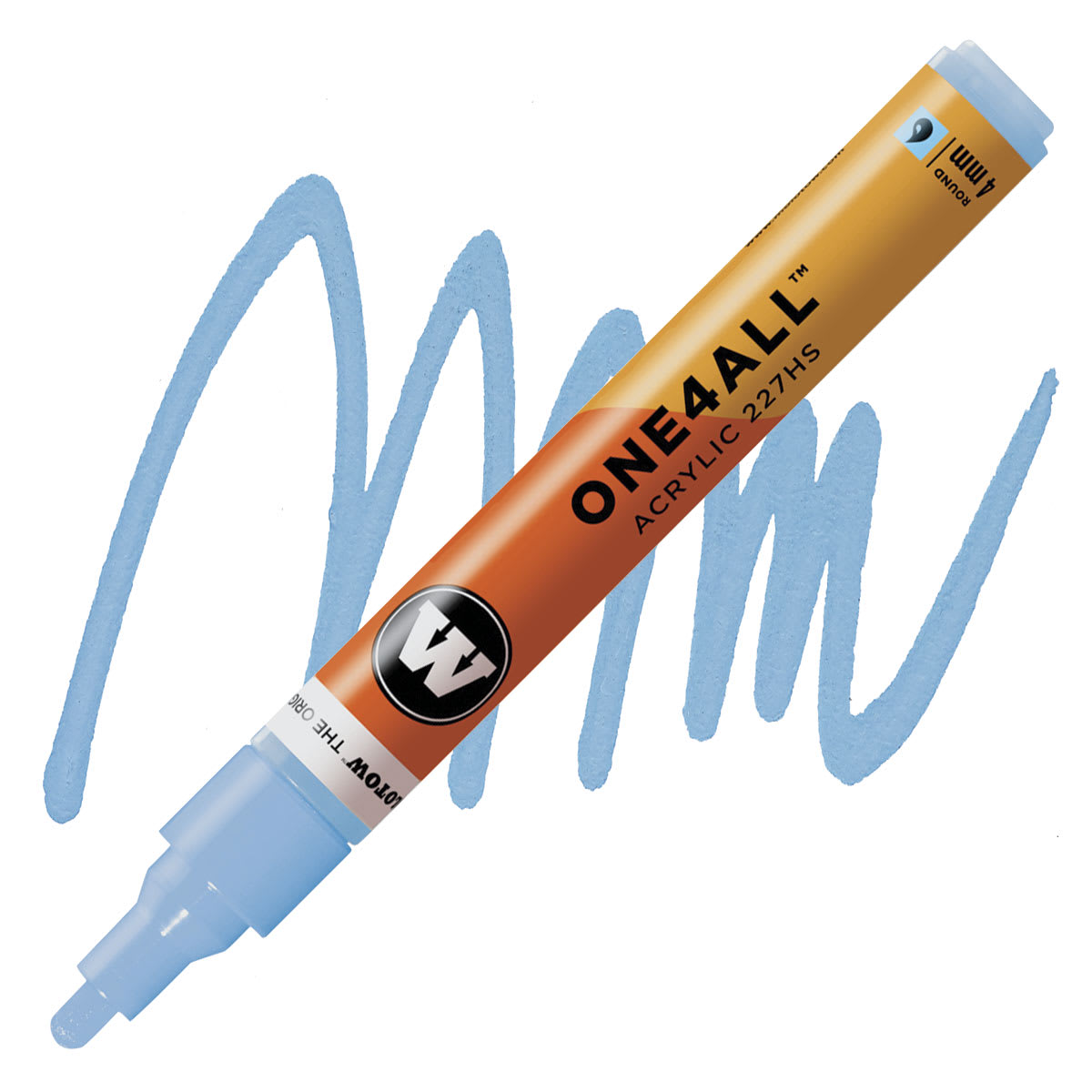 Molotow One4All Acrylic Marker - 4 mm Tip, Ceramic Light Pastel, Bullet Tip