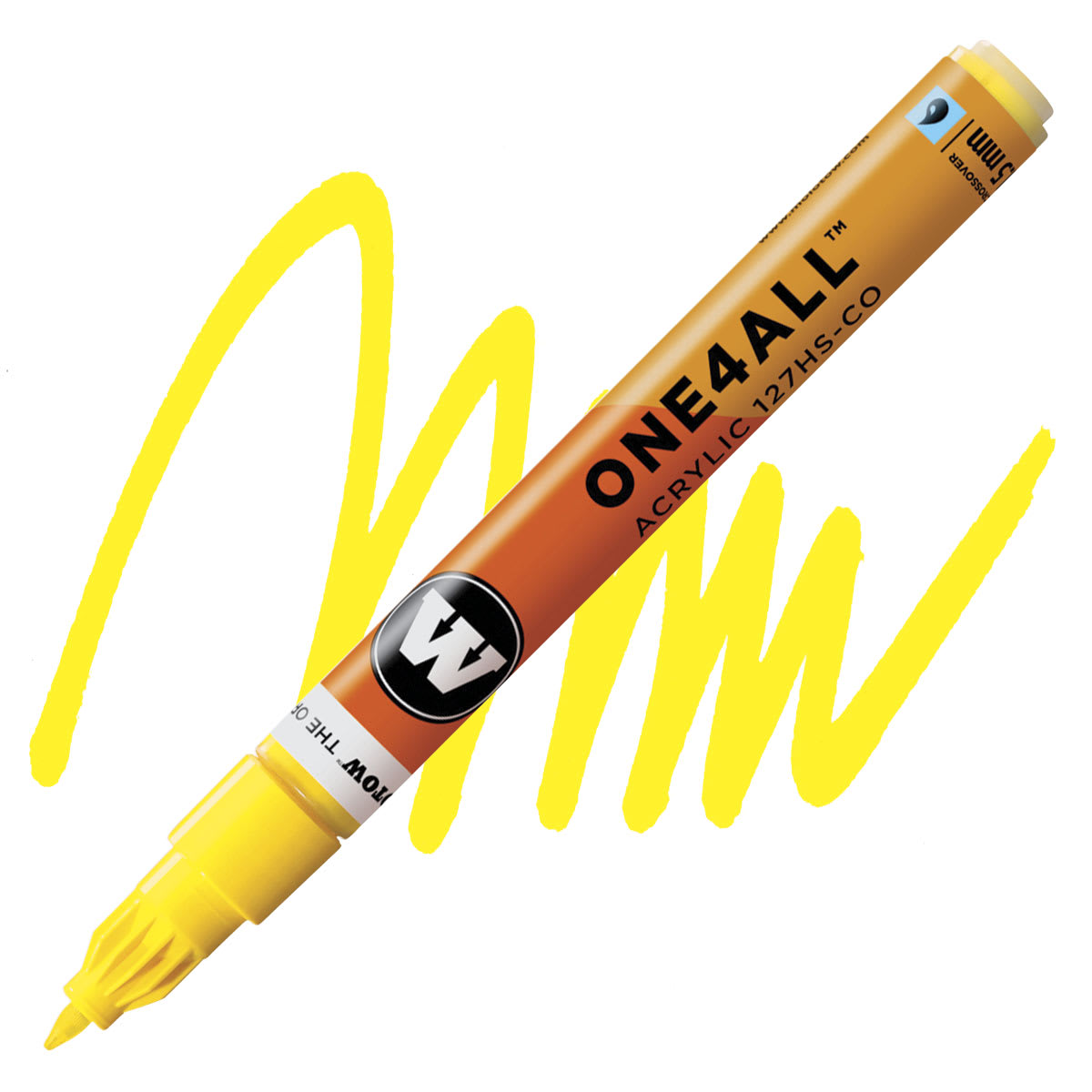 Molotow One4All Acrylic Marker - 1.5 mm Tip, Zinc Yellow