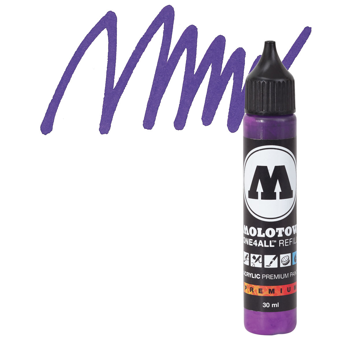 Molotow One4All Acrylic Marker Refill - 30 ml, Currant
