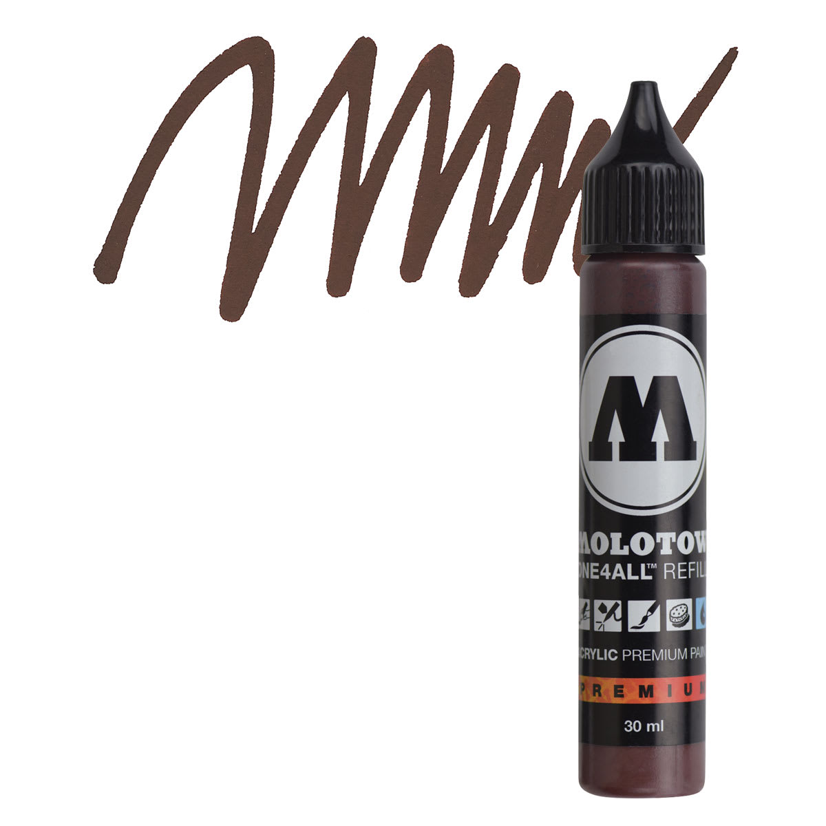 Molotow One4All Acrylic Marker Refill - 30 ml, Hazelnut