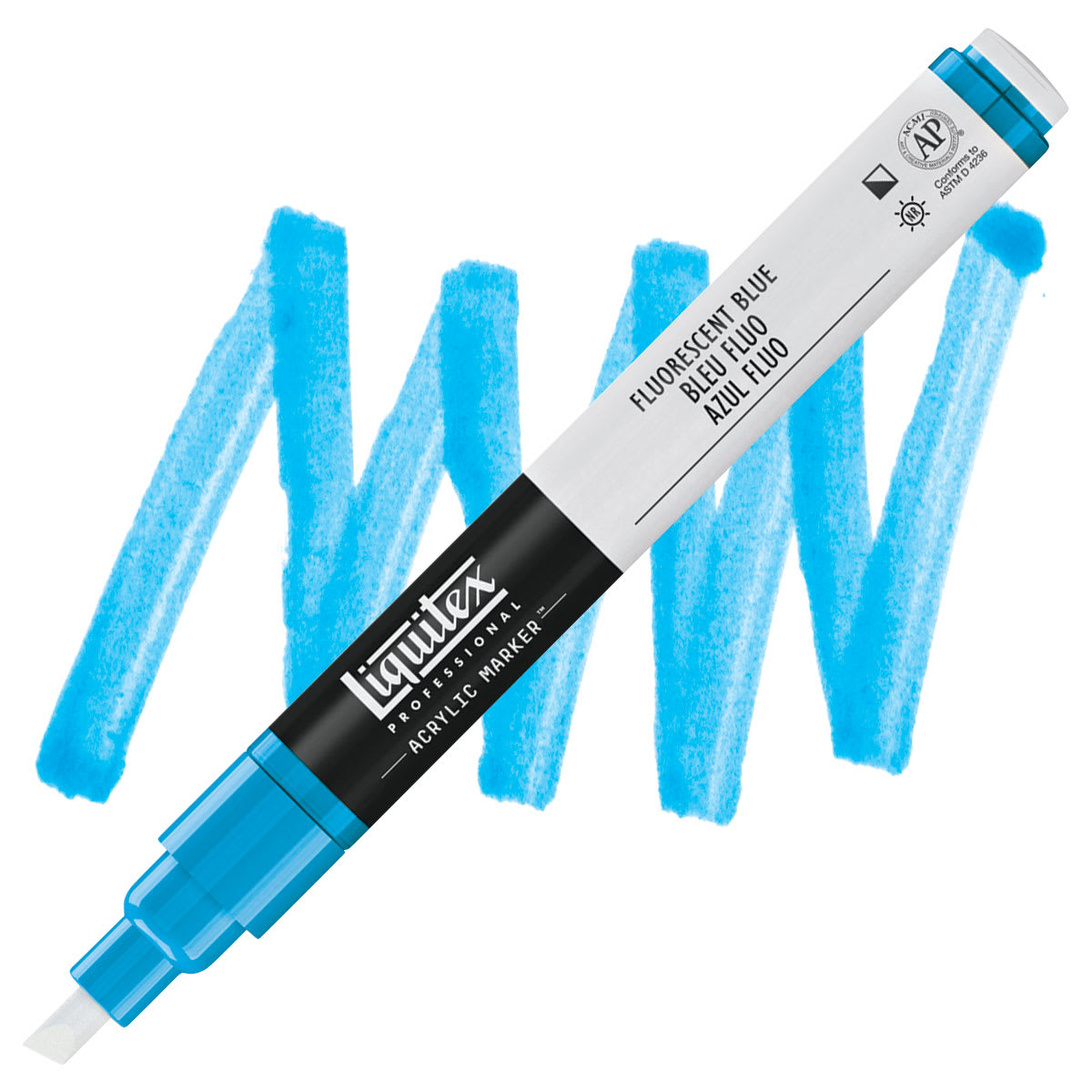 Liquitex Paint Marker - Fluorescent Blue, 2mm Tip