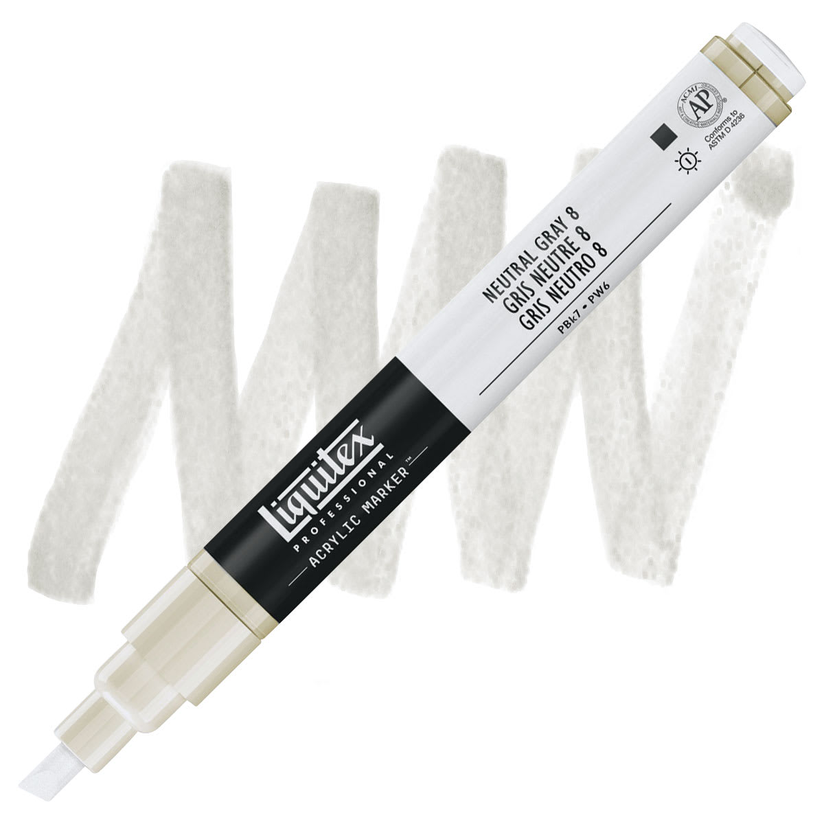 Liquitex Paint Marker - Neutral Gray 8, 2mm Tip