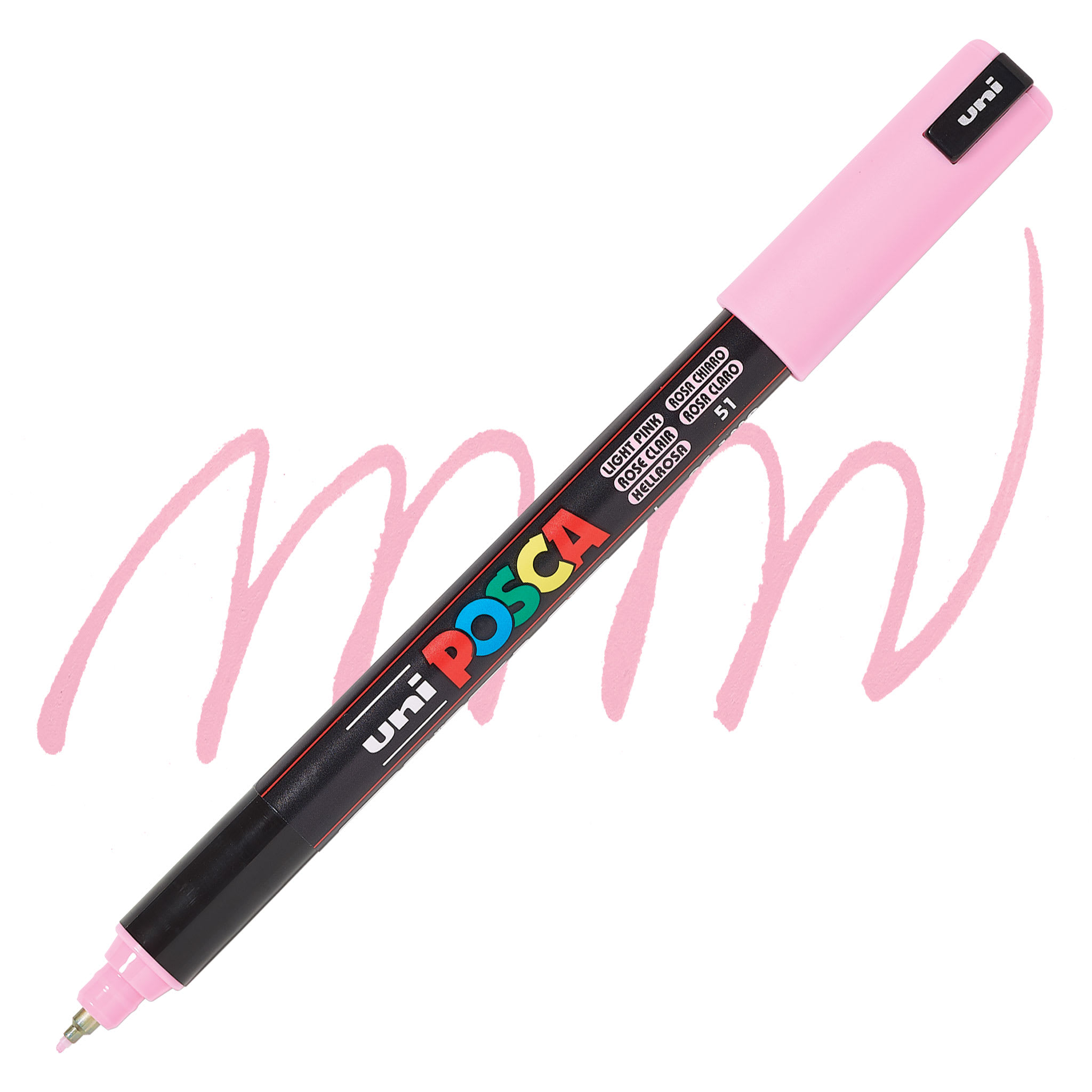 Posca Paint Marker - Light Pink, X-Fine Tip, 0.7 mm