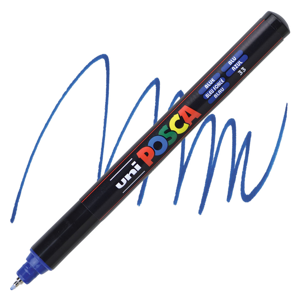 Uni Posca Extra Fine Tip Paint Marker 0.7mm - Blue