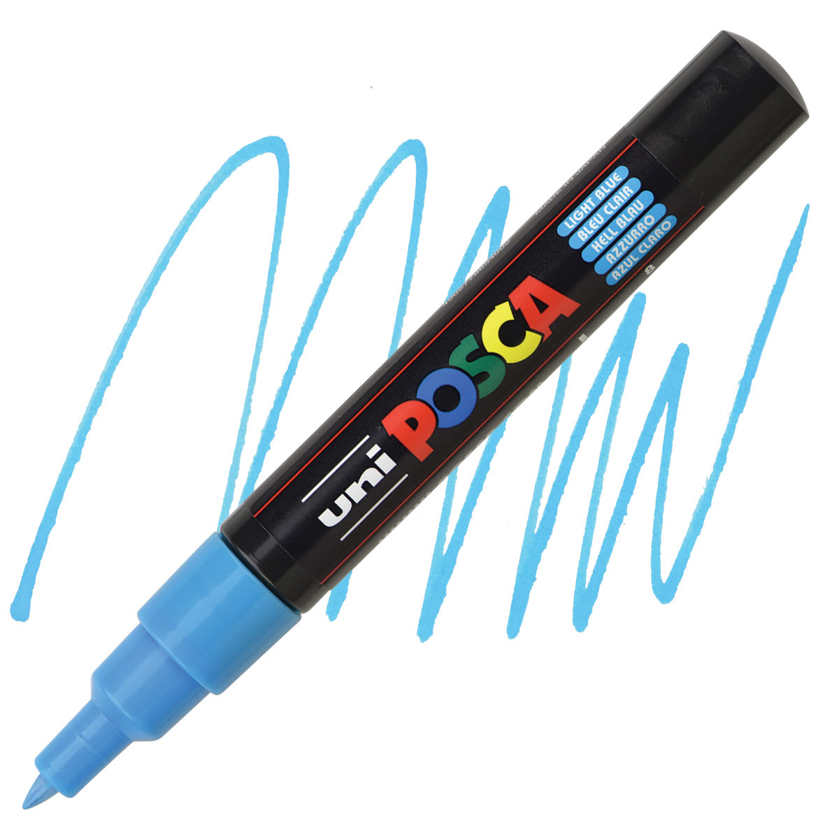 Posca Paint Marker - Light Blue, X-Fine, Bullet Tip, 0.7 mm