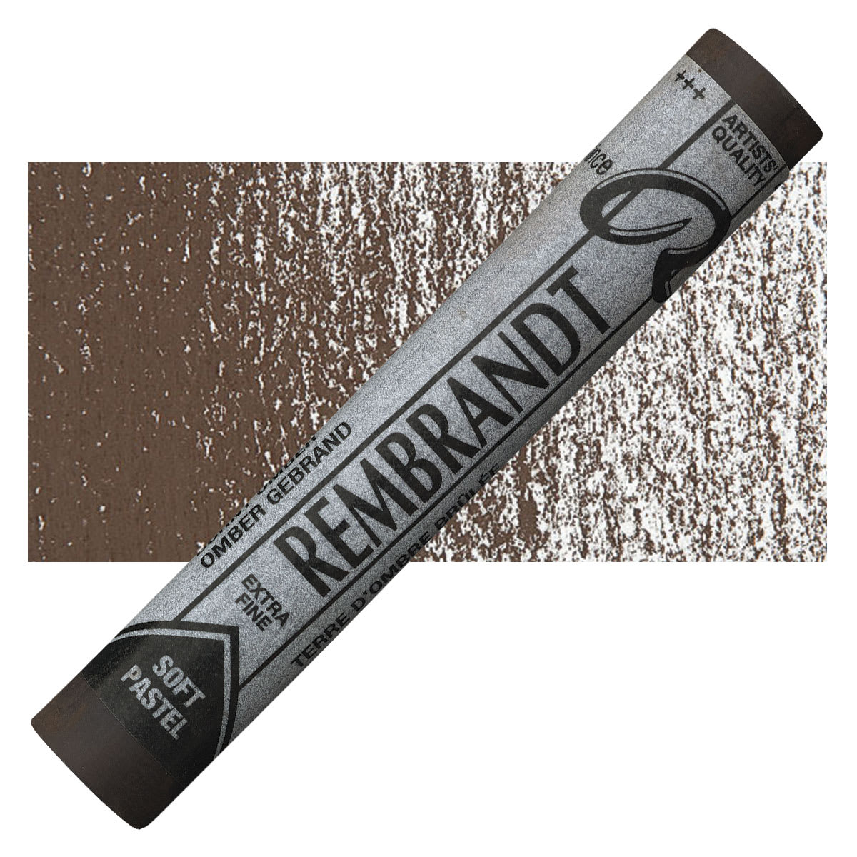 Rembrandt Soft Pastel - Burnt Umber 409.3, Full Stick