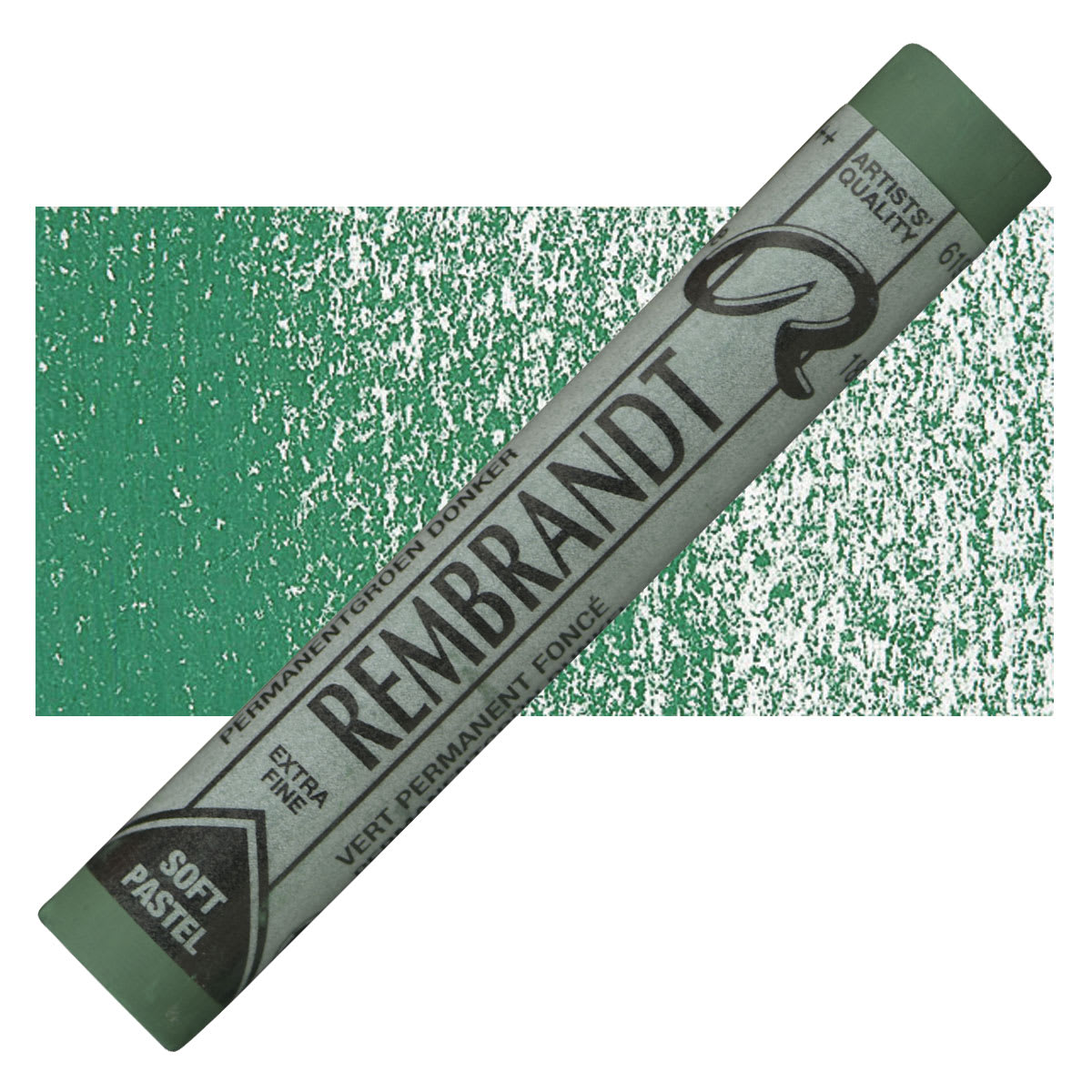 Rembrandt Soft Pastel - Permanent Green Deep 619.3, Full Stick