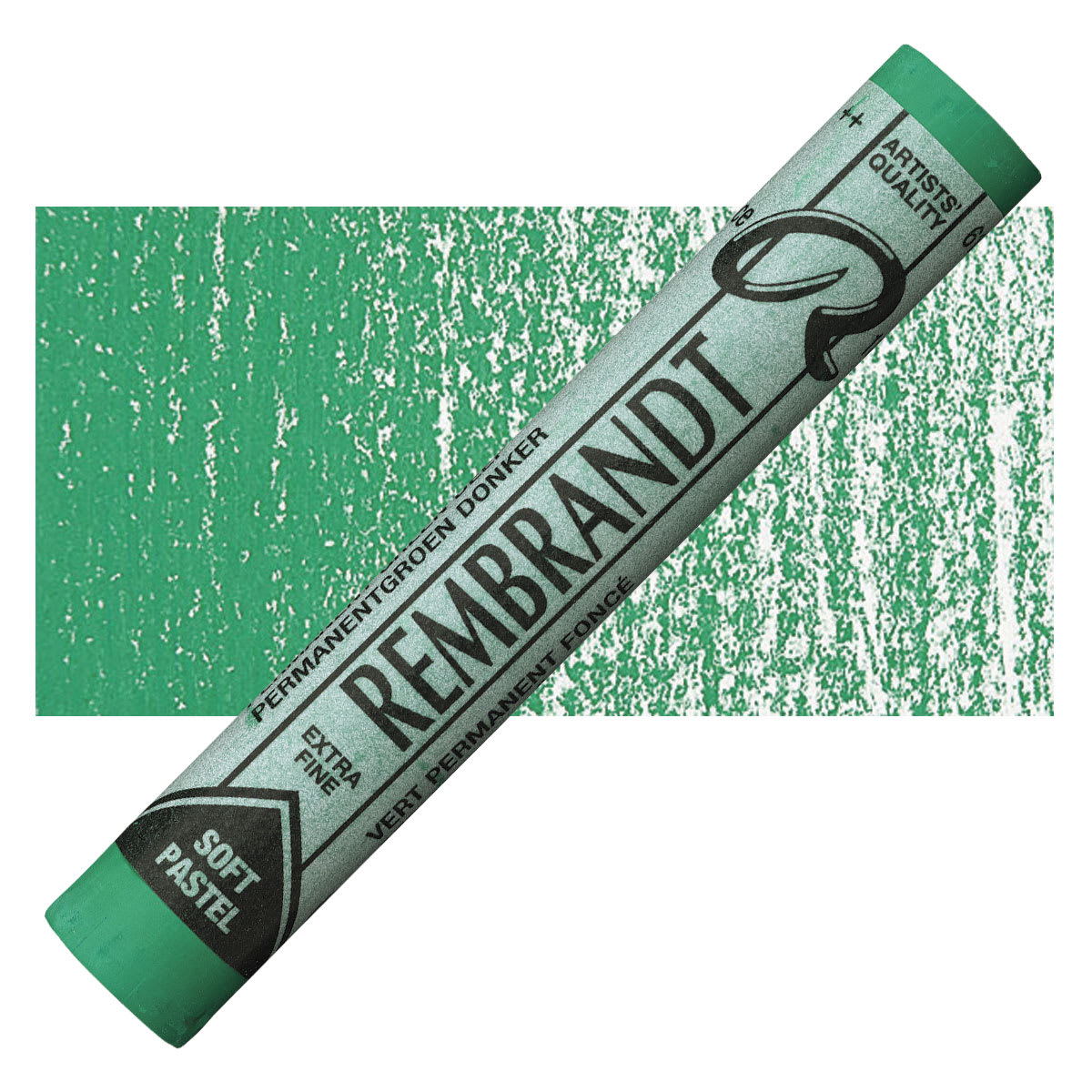 Rembrandt Soft Pastel - Permanent Green Deep 619.5, Full Stick