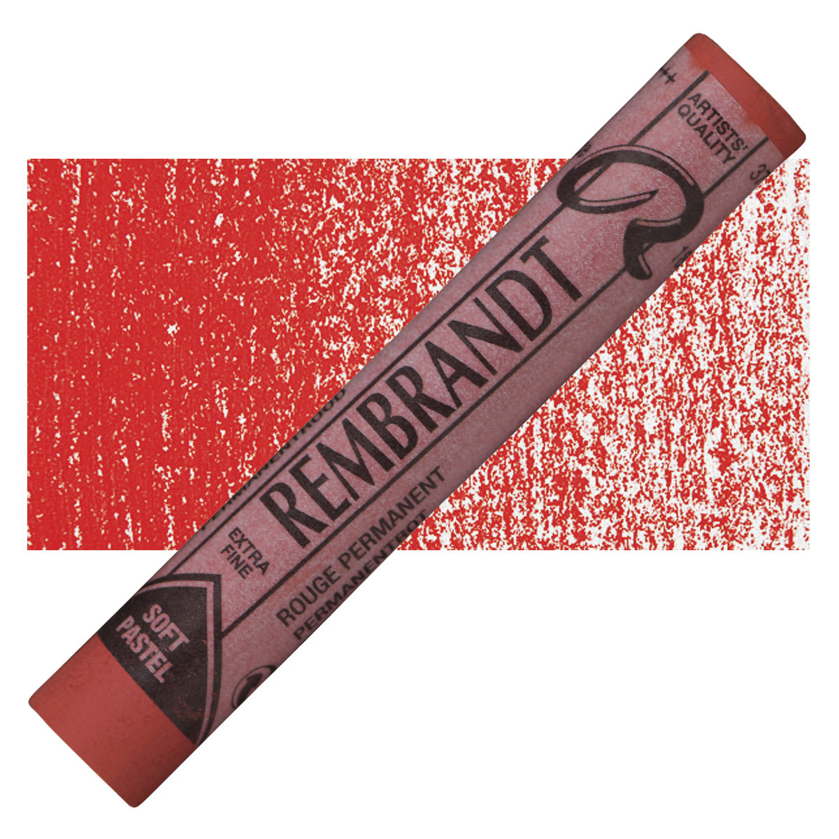 Rembrandt Soft Pastel - Permanent Red 372.5, Full Stick