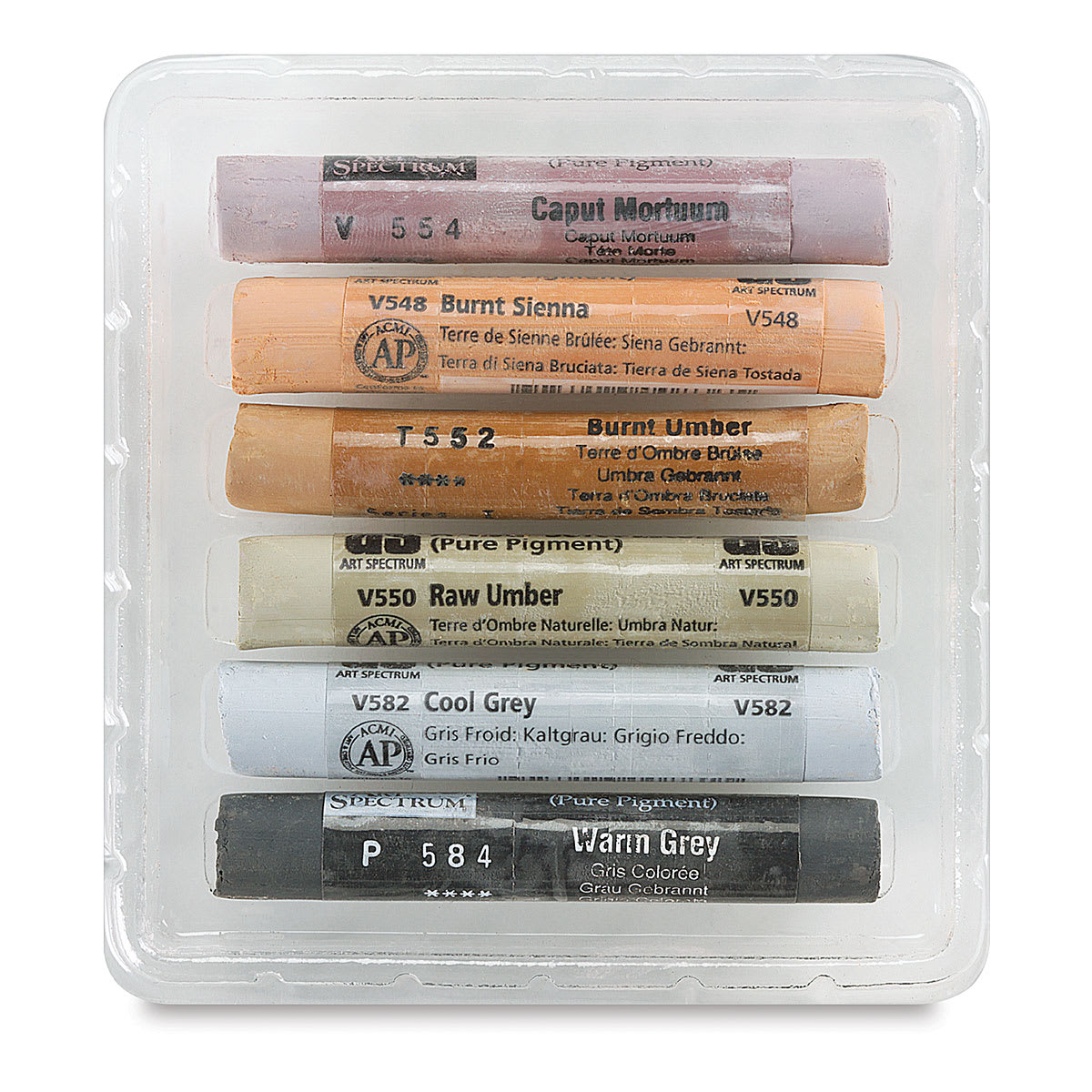 Art Spectrum Pastel 6ix Pack Set - Stone Tones, Set of 6