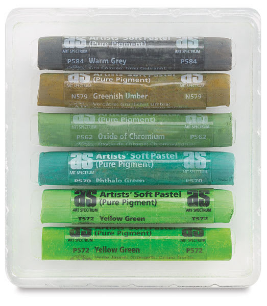 Art Spectrum Pastel 6ix Pack Set - Summer Greens , Set of 6