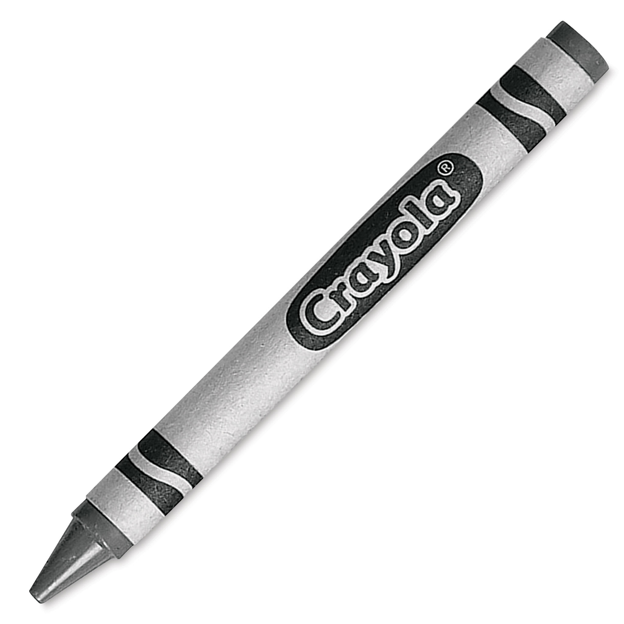Crayola Single-Color Refill Crayons, Gray, 12 Per Box (52-0836-052)